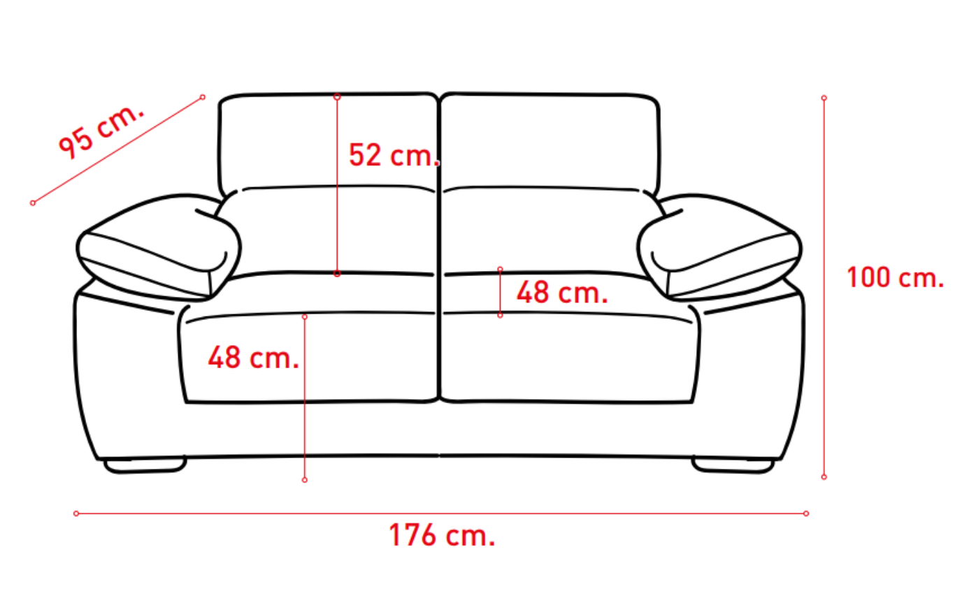 Sofá 2 plazas Montblanc