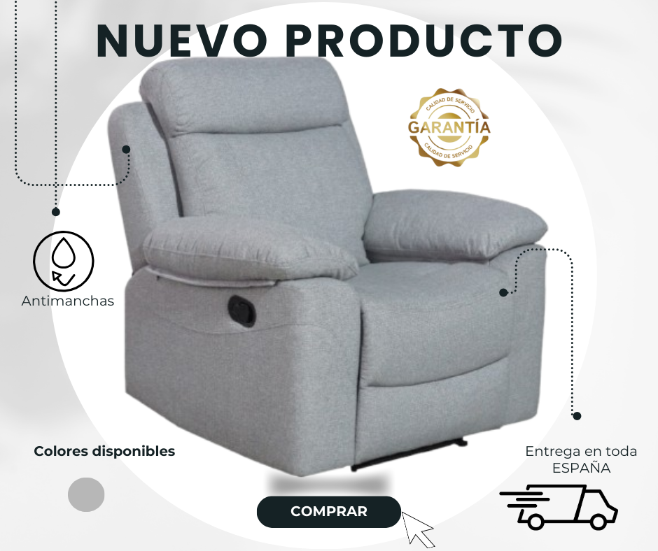 Sillón 1 plaza relax manual Olimpo