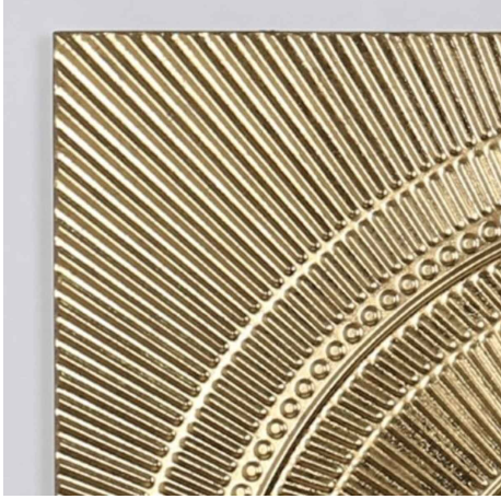 Cuadro decorativo de pared dorado