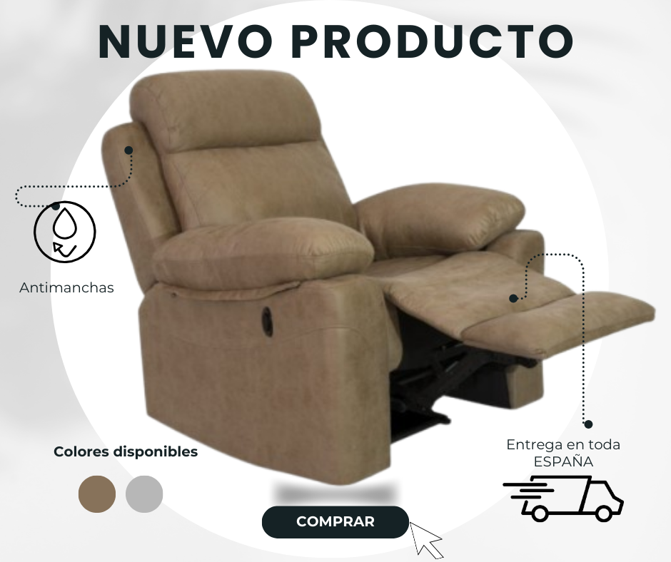 Sillón relax eléctrico Menfis