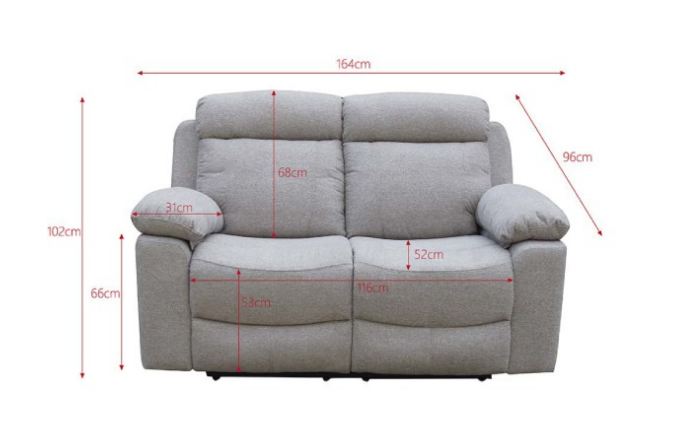 Sofá 2 plazas relax manual Olimpo