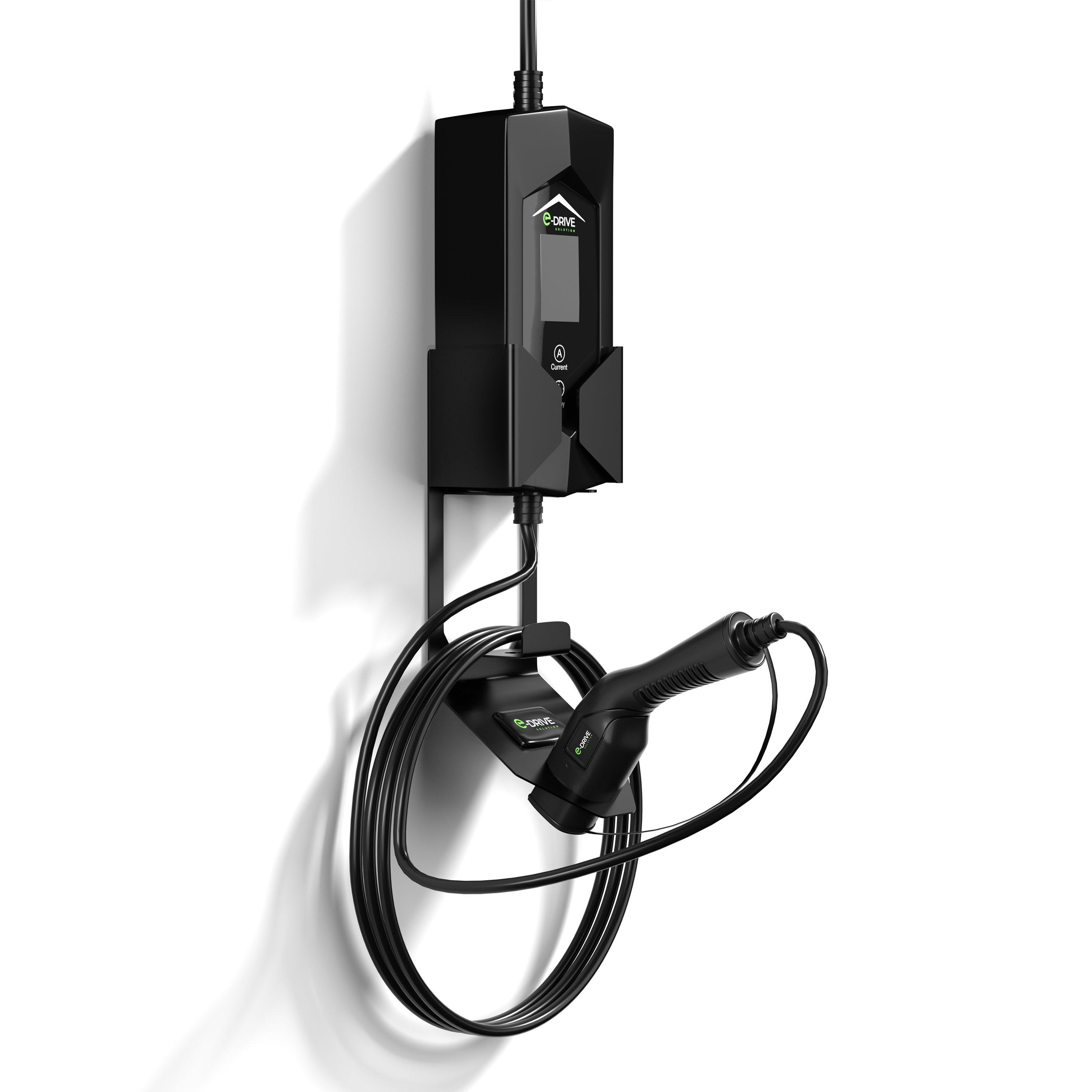 🧲 Support Mural Chargeur Voiture Électrique – Compatible Type 2 & Prédisposition Antivol Intégré