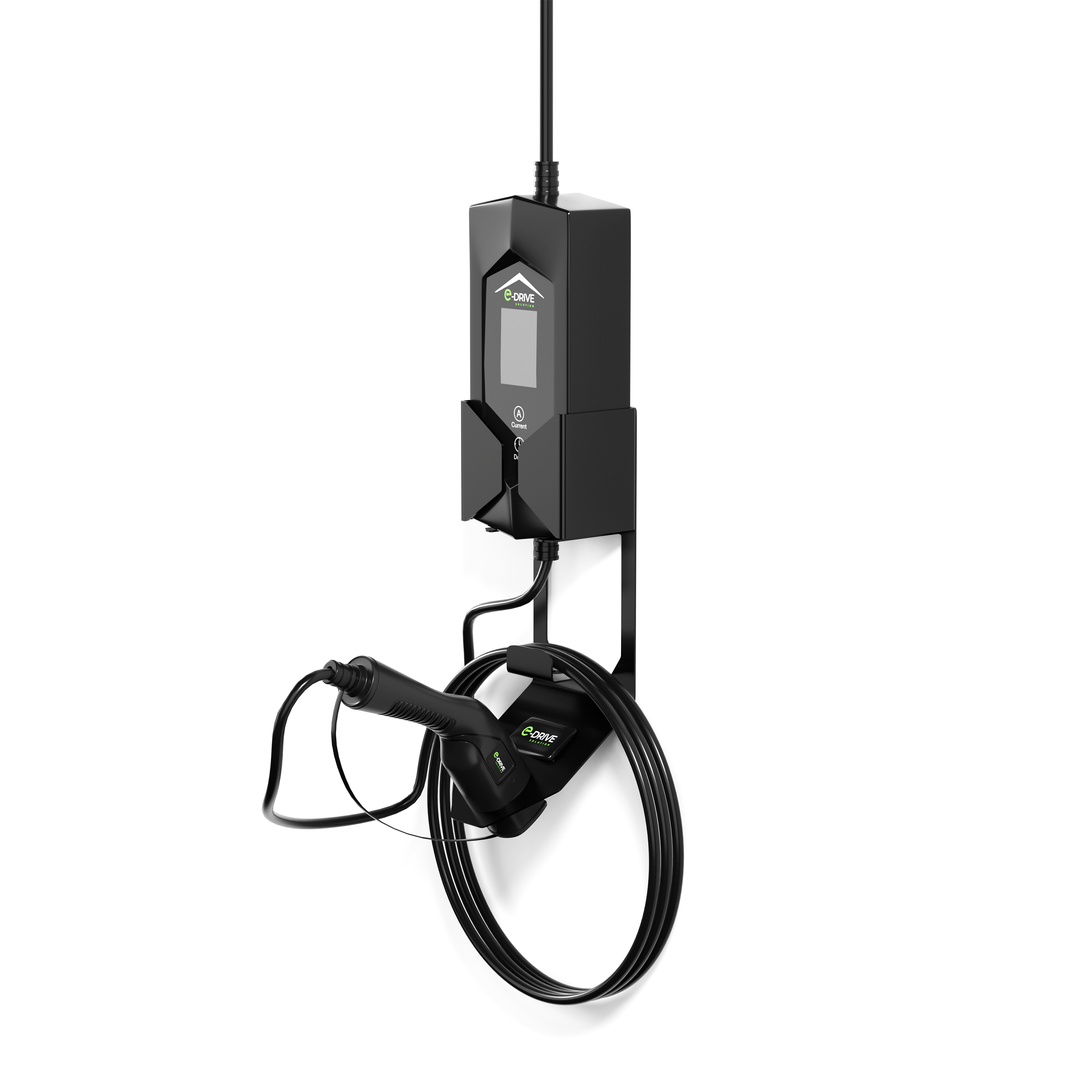 🧲 Support Mural Chargeur Voiture Électrique – Compatible Type 2 & Prédisposition Antivol Intégré