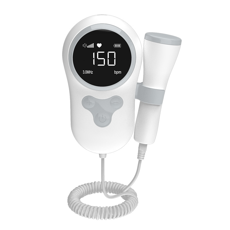 Lcd Screen 9 Weeks Portable Fetal Doppler Fetal Heart Rate Monitor Home Baby Fetal Heart Doppler Monitor for Pregnancy