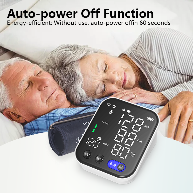 Automatic Upper Arm Blood Pressure Monitors for Home Use With Digital LED Display 2*120 Sets Memory