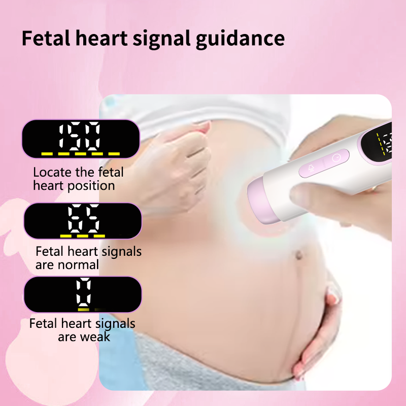 New Arrival Hand-held Baby Carriers Pocket Wireless Fetal Doppler Prenatal Heart Rate Monitor Baby 2.5Mhz Fetal Heart Rate