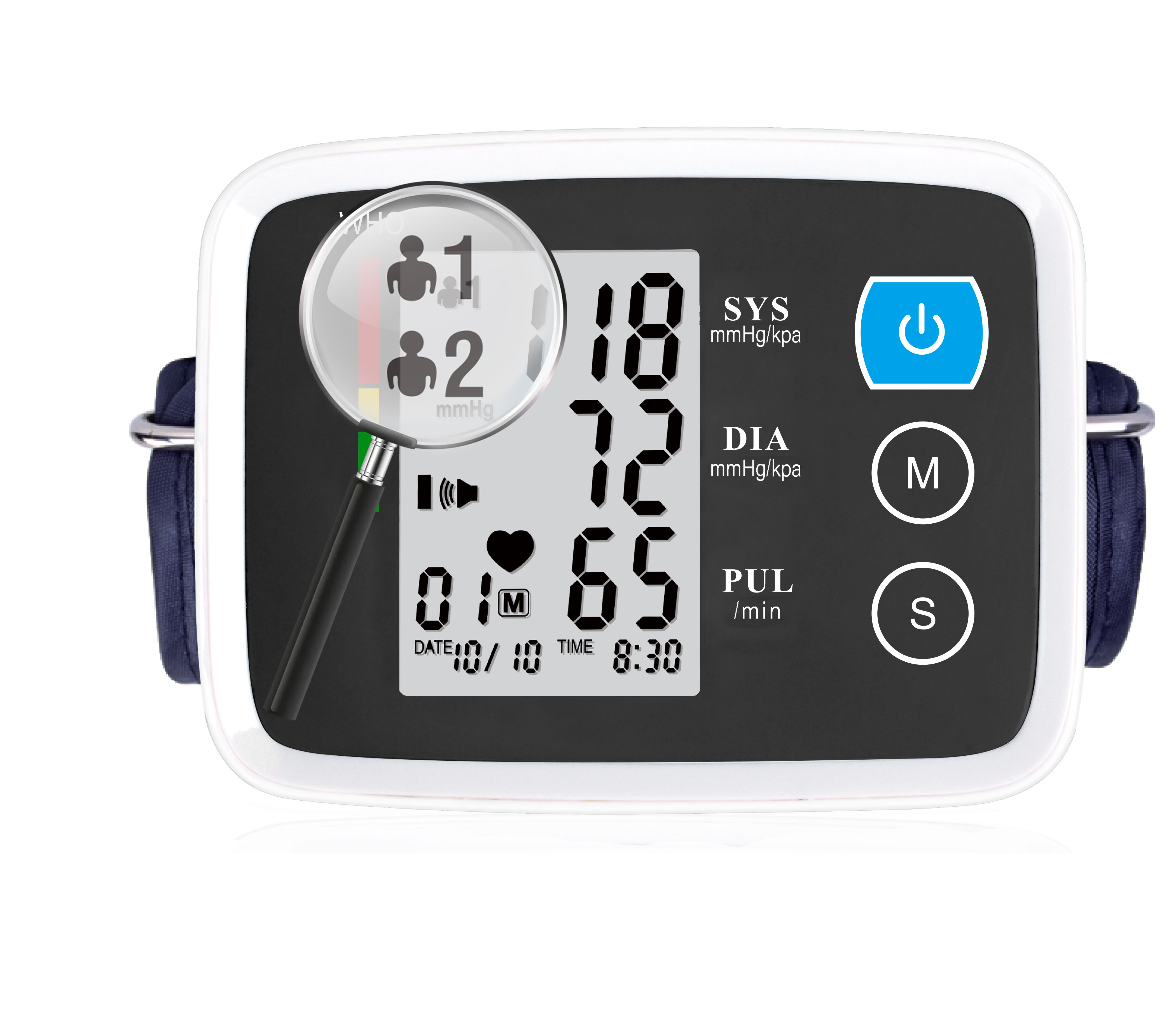 Upper Arm Blood Pressure Monitor for Home Use 13-21''Extra Large BP Cuff Automatic Digital Blood Pressure Machine 2 Users 180 Memories USB Cable 4 AAA Batteries