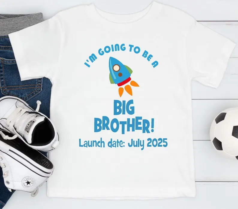 Rocket – Sibling Outfit Set -baby announcement gift