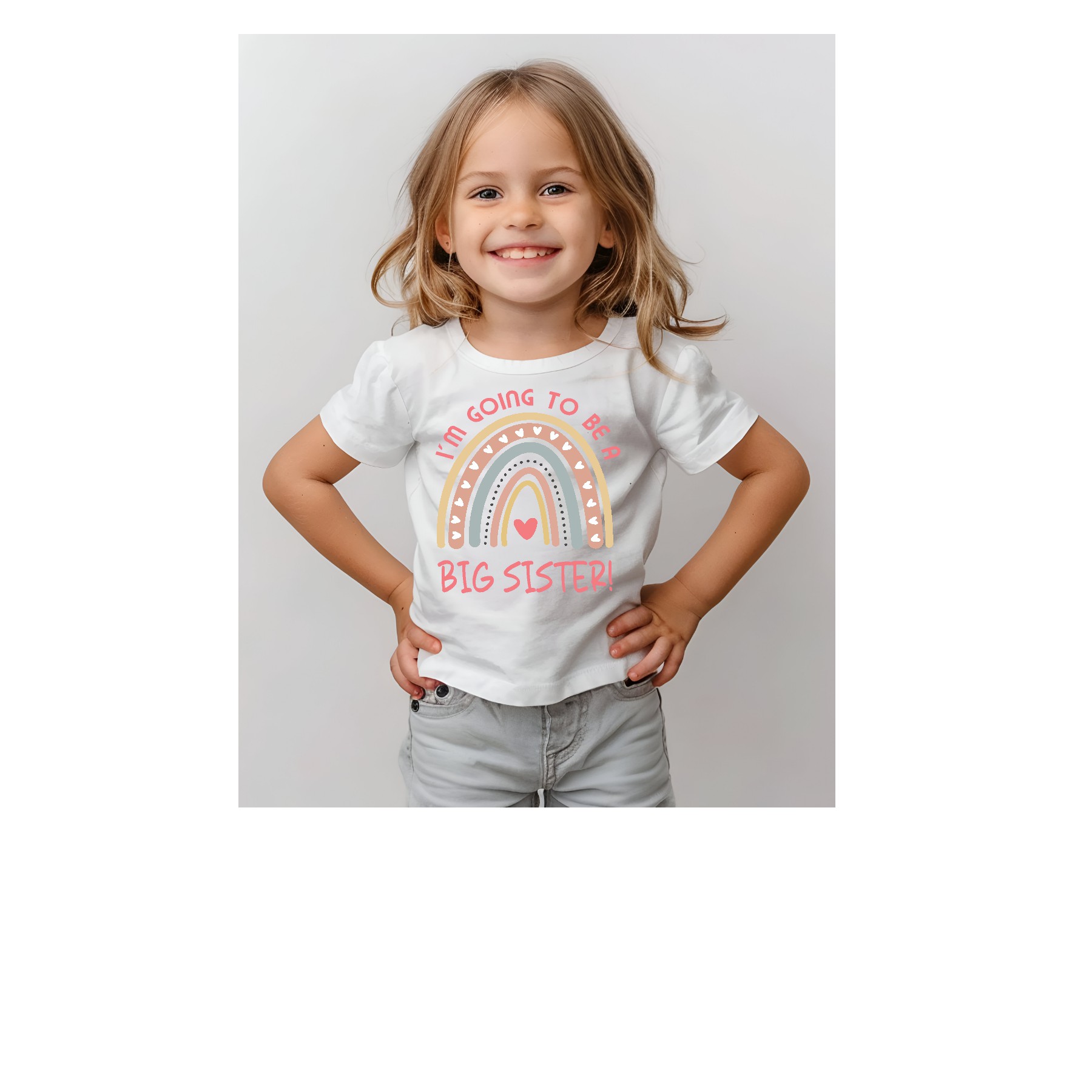 I'm Going To Be a Big Sister T-shirt Sibling -baby announcement gift