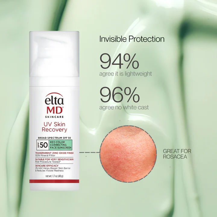 EltaMD UV Skin Recovery Red Color Correcting Face Sunscreen SPF 50