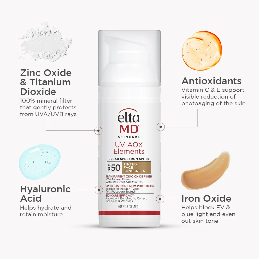 EltaMD UV AOX Elements Tinted Face Sunscreen SPF 50