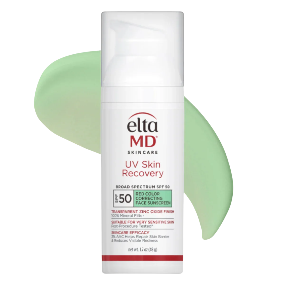 EltaMD UV Skin Recovery Red Color Correcting Face Sunscreen SPF 50