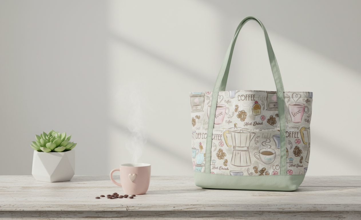 The Coffee Lover Tote: A Handmade Bag