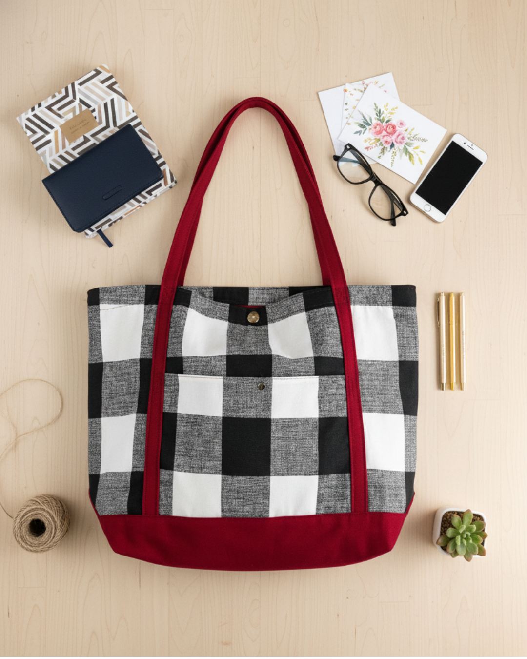 The Classic Plaid Tote: A Timeless Canvas Bag
