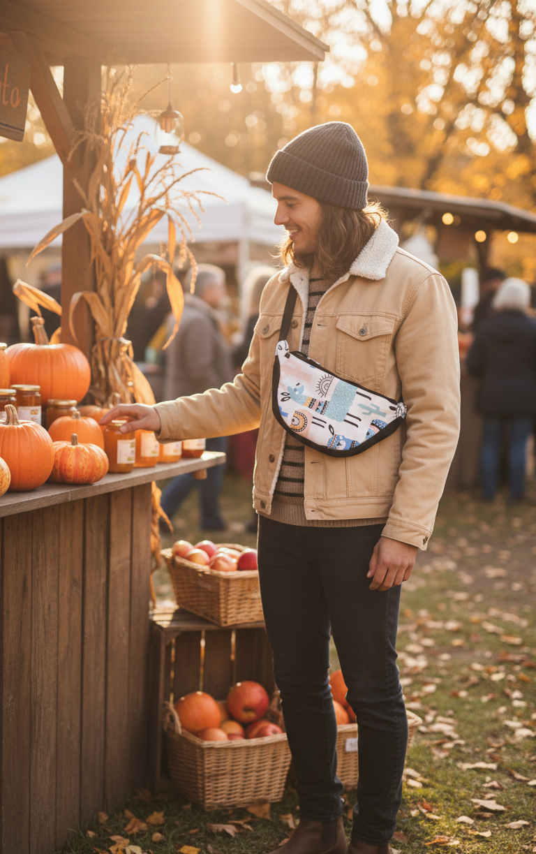 The Llama Love Crossbody - Handmade Fanny Pack for Hands-Free Adventure | It's All Love Gift Co.