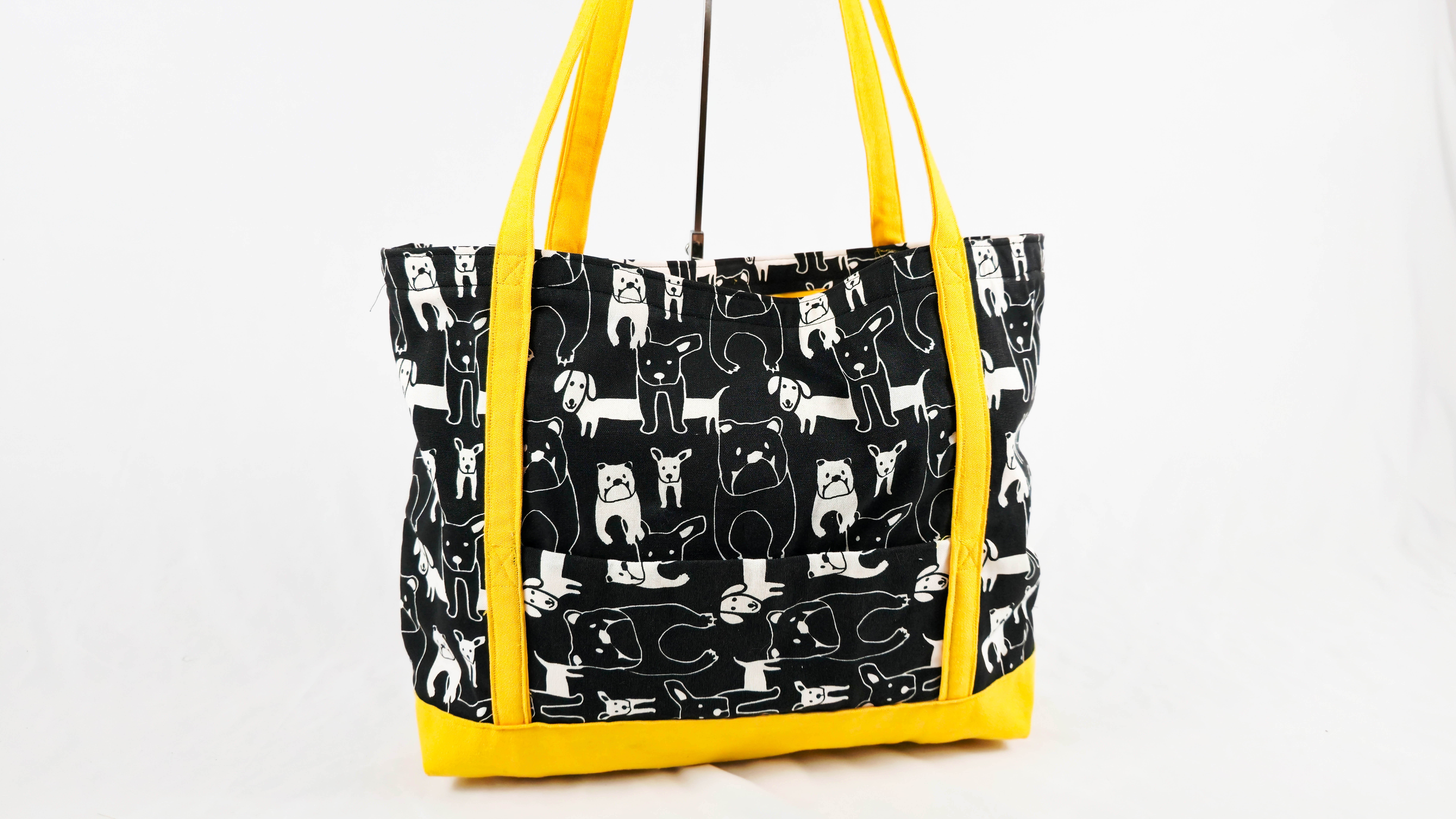The Best Friend Tote: A Playful Dog Print Bag