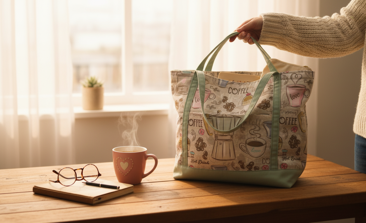 The Coffee Lover Tote: A Handmade Bag