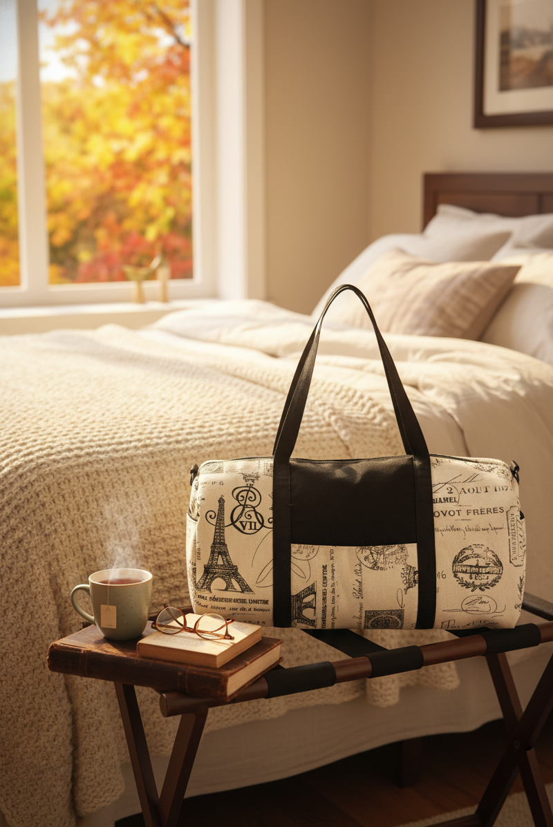 The Paris Postcard Duffel Bag - Premium Travel Companion | It's All Love Gift Co.