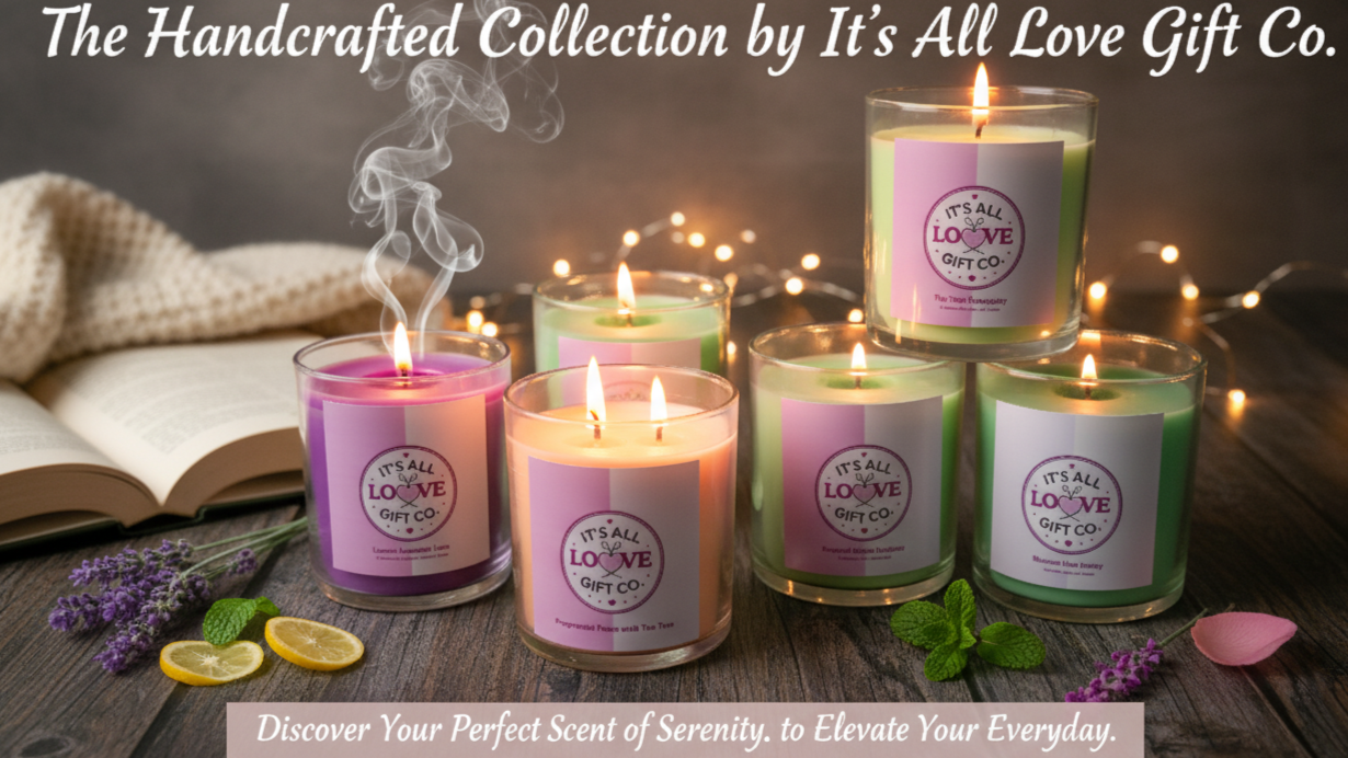 Handmade Soy and Coconut Wax Candles | Curated Fragrances by It's All Love Gift Co.