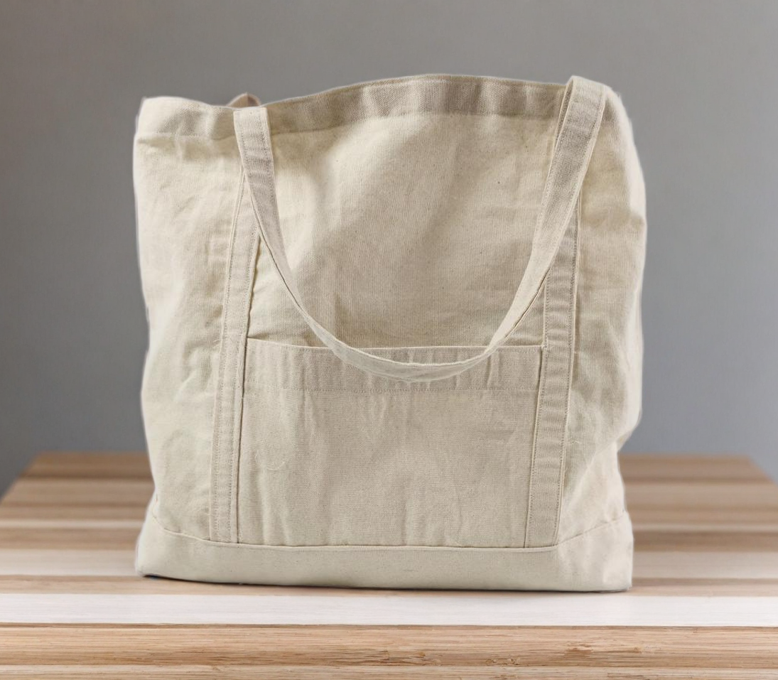 The Beach Day Tote: A Sunny Canvas Bag