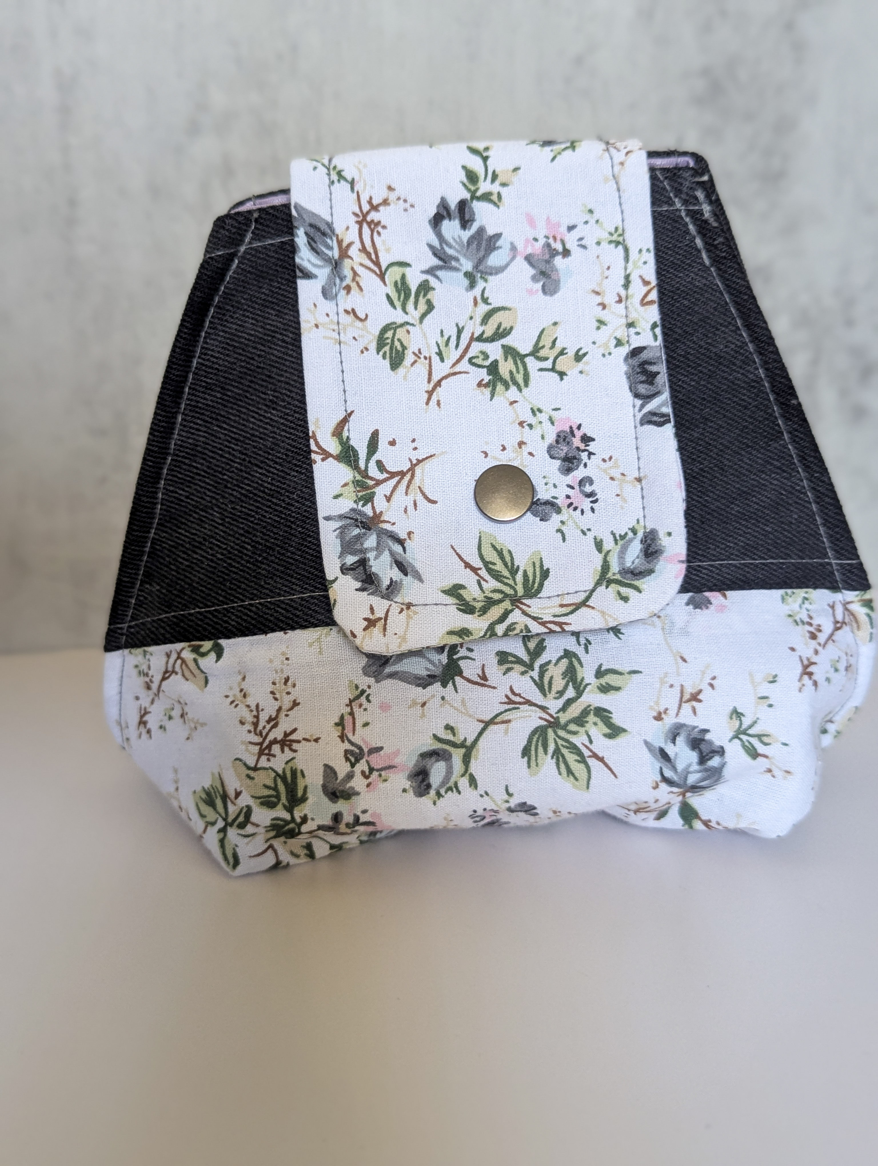 The Heritage & Heart Soft Clutch: Upcycled Denim & Botanical Cotton