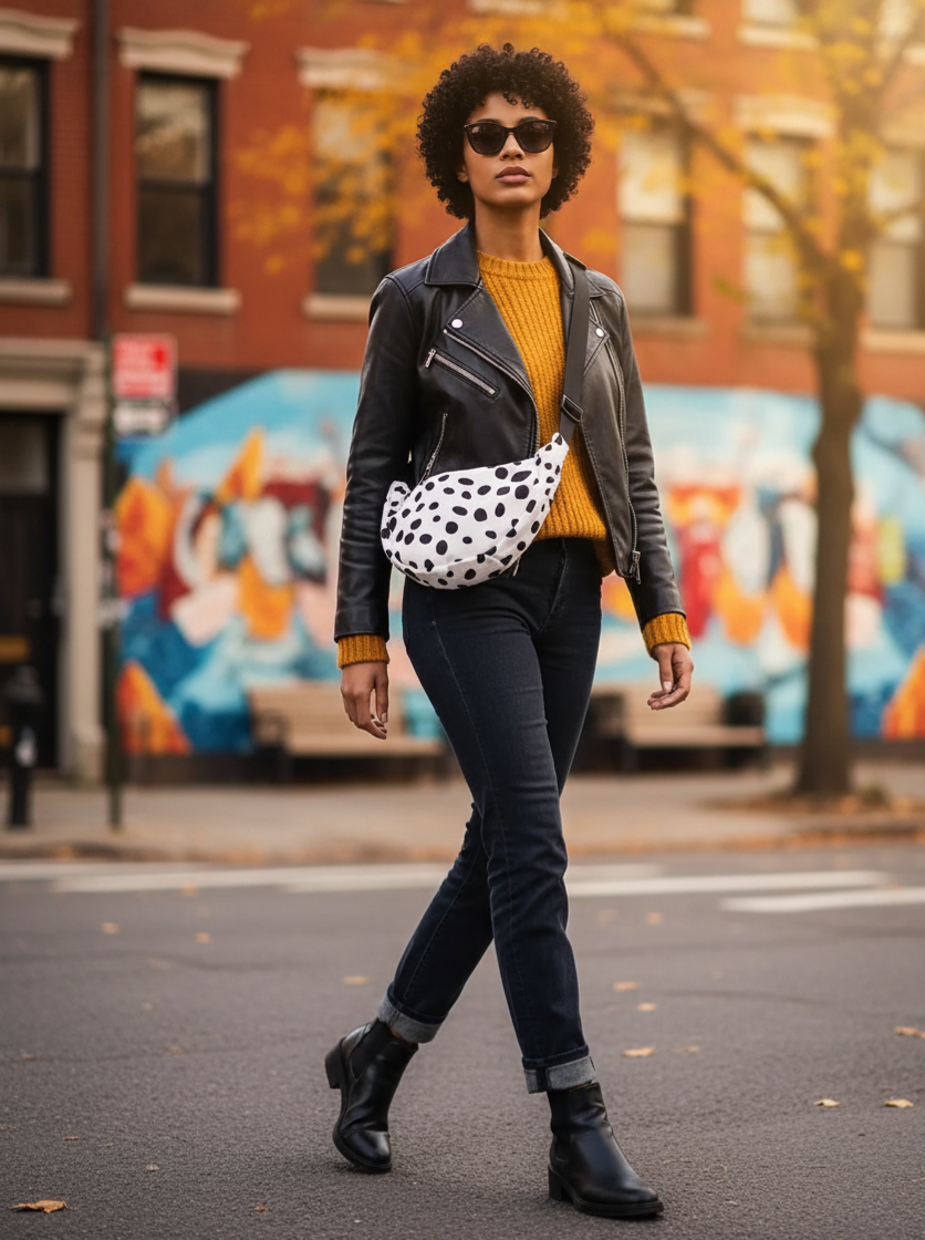 The Dot Dash Crossbody - Minimalist Sling Bag for Everyday Adventure | It's All Love Gift Co.