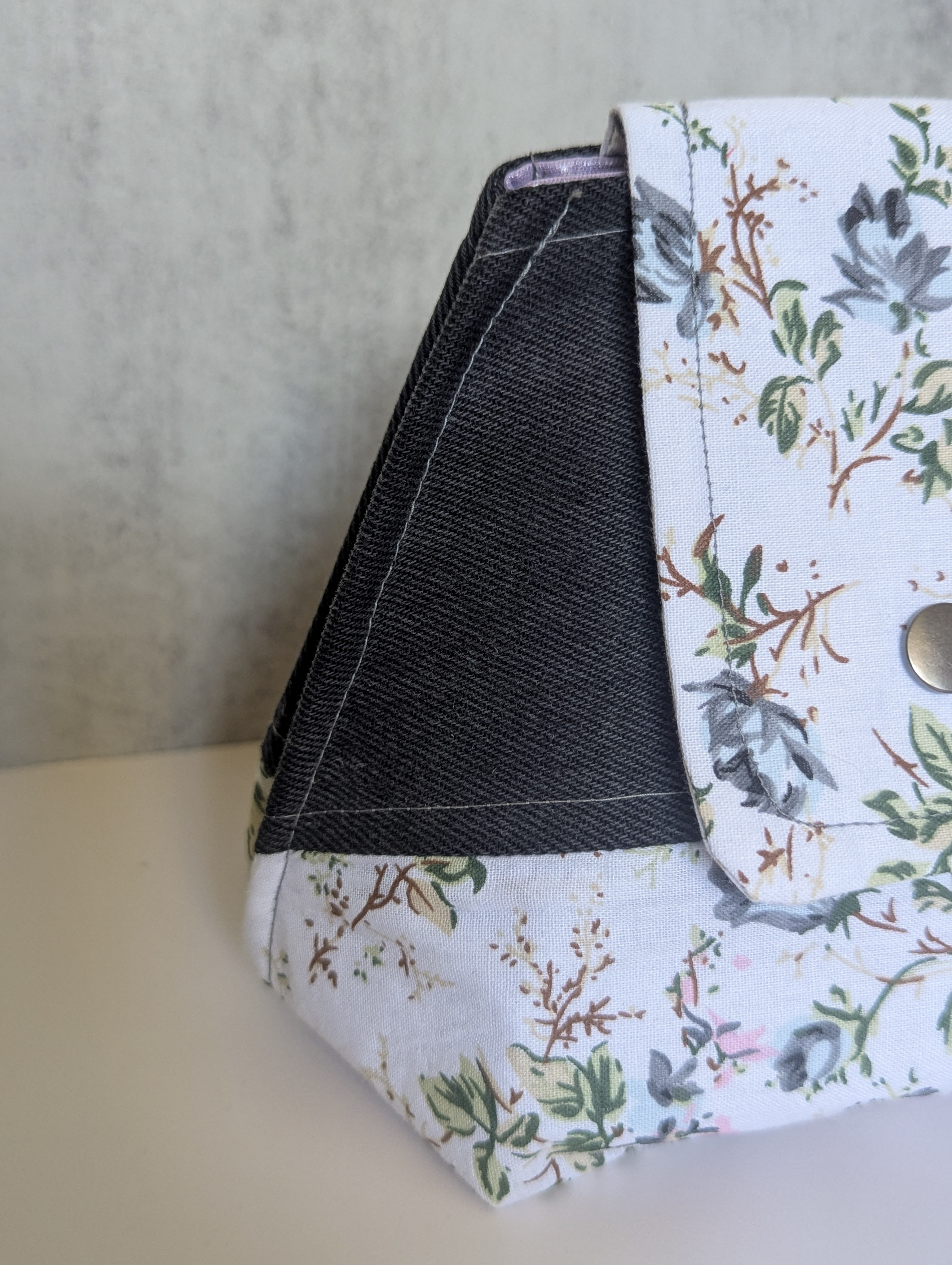 The Heritage & Heart Soft Clutch: Upcycled Denim & Botanical Cotton