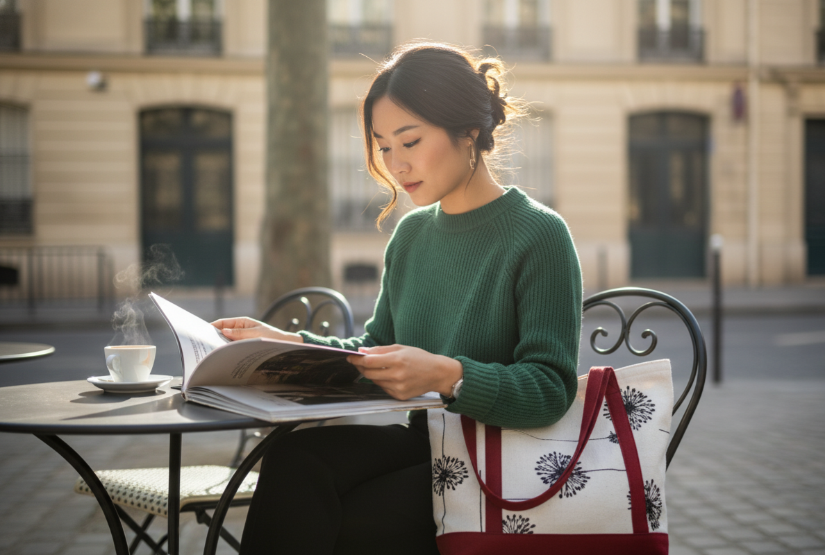 Dandelion Print Tote Bag - Red Shoulder Bag - Handmade Floral Canvas Market Bag - Unique Everyday Gift for Her - Thoughtful Fall Accessory