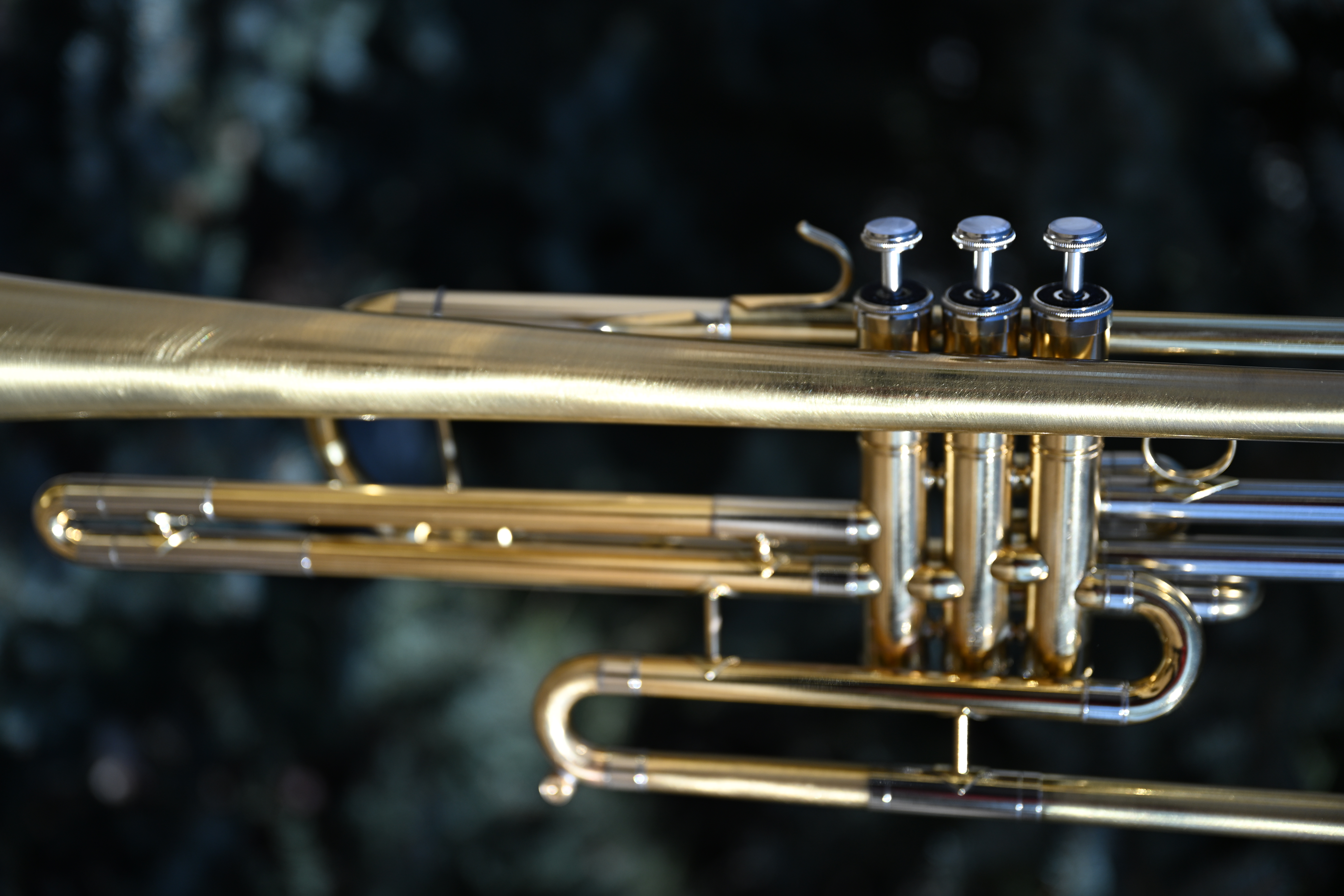 Bass Trumpet in scratched-and-buffed lacquer!