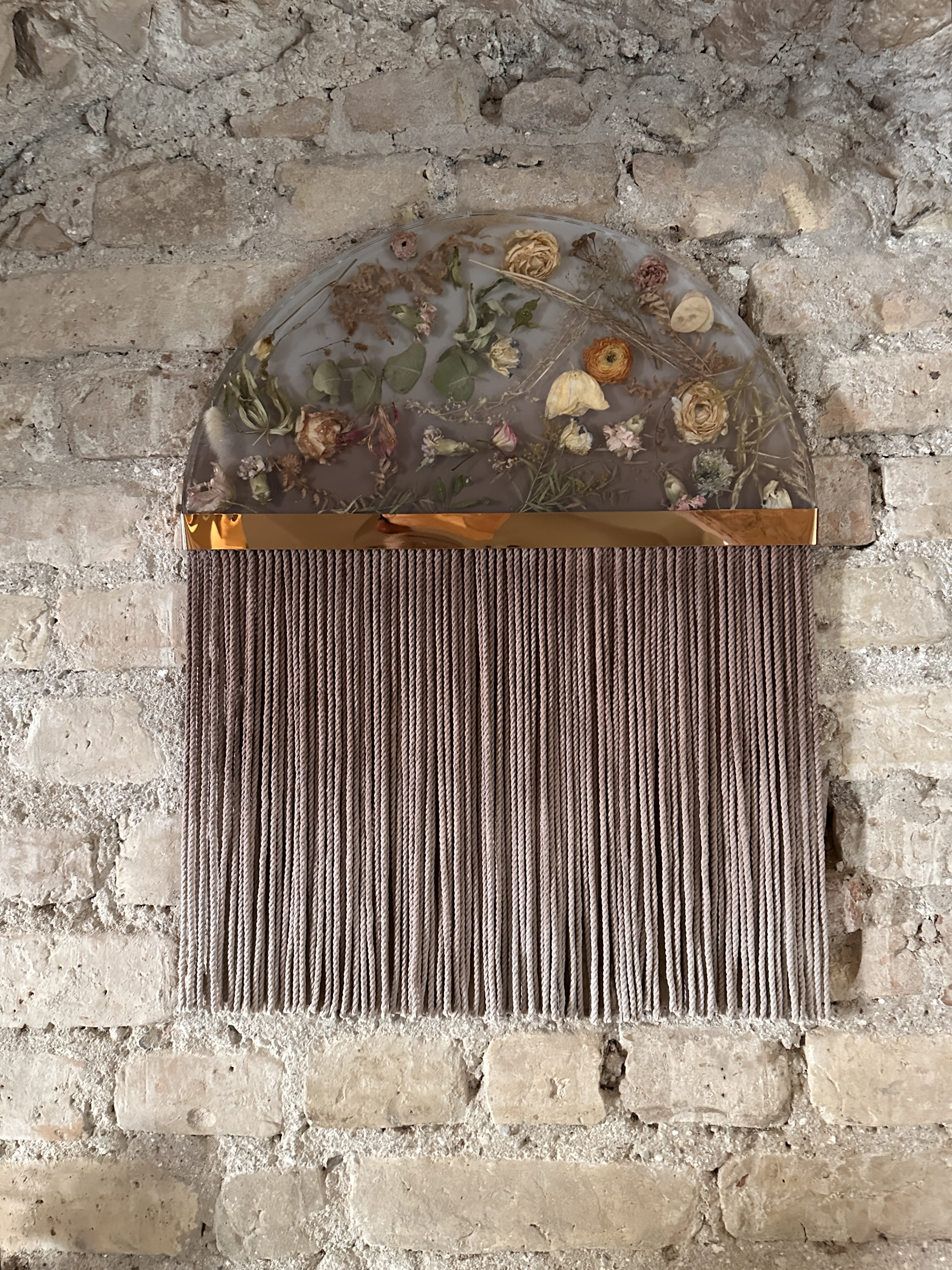 Half Moon Wall Hanging - “Coffee Break”