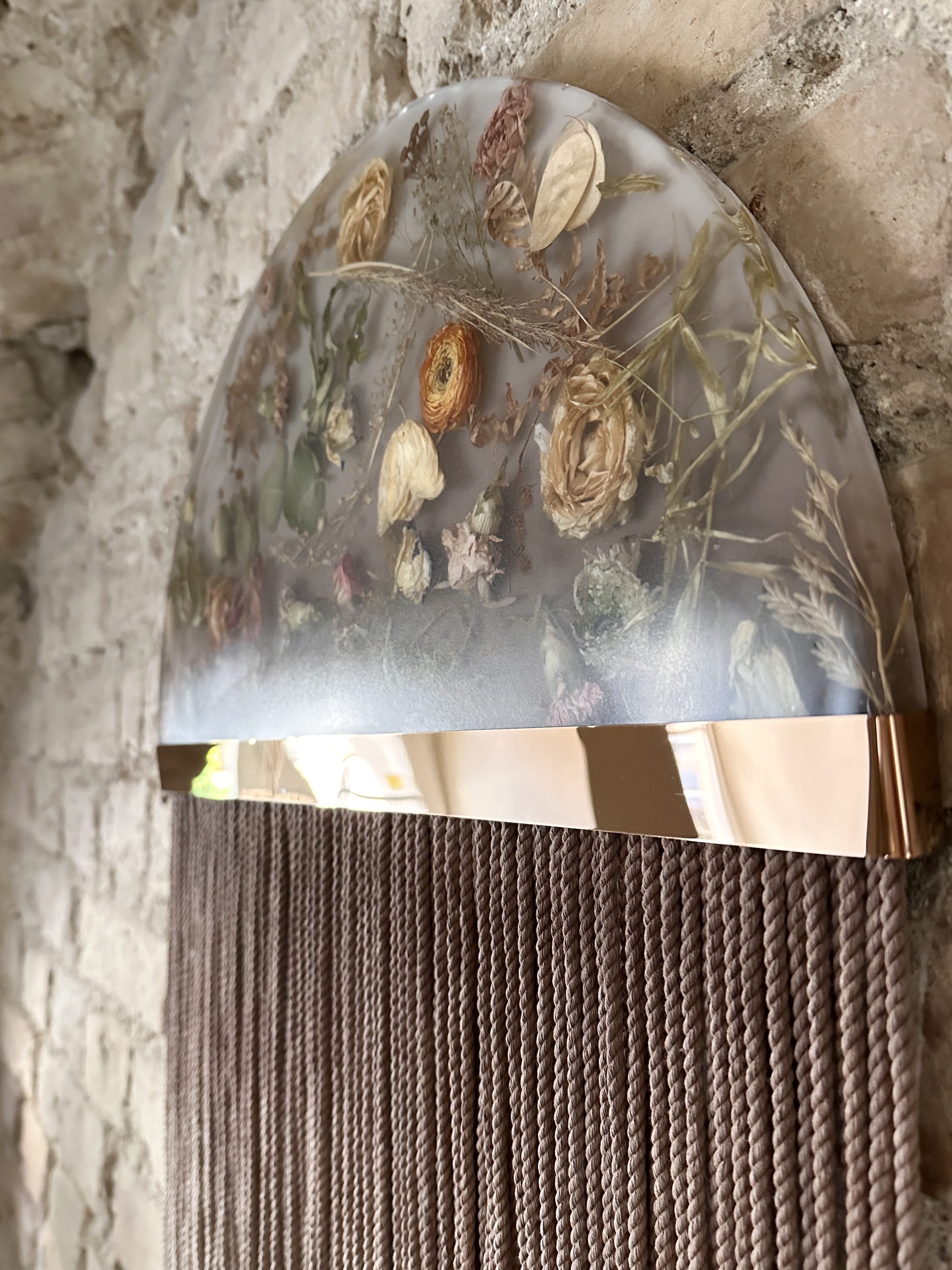 Half Moon Wall Hanging - “Coffee Break”