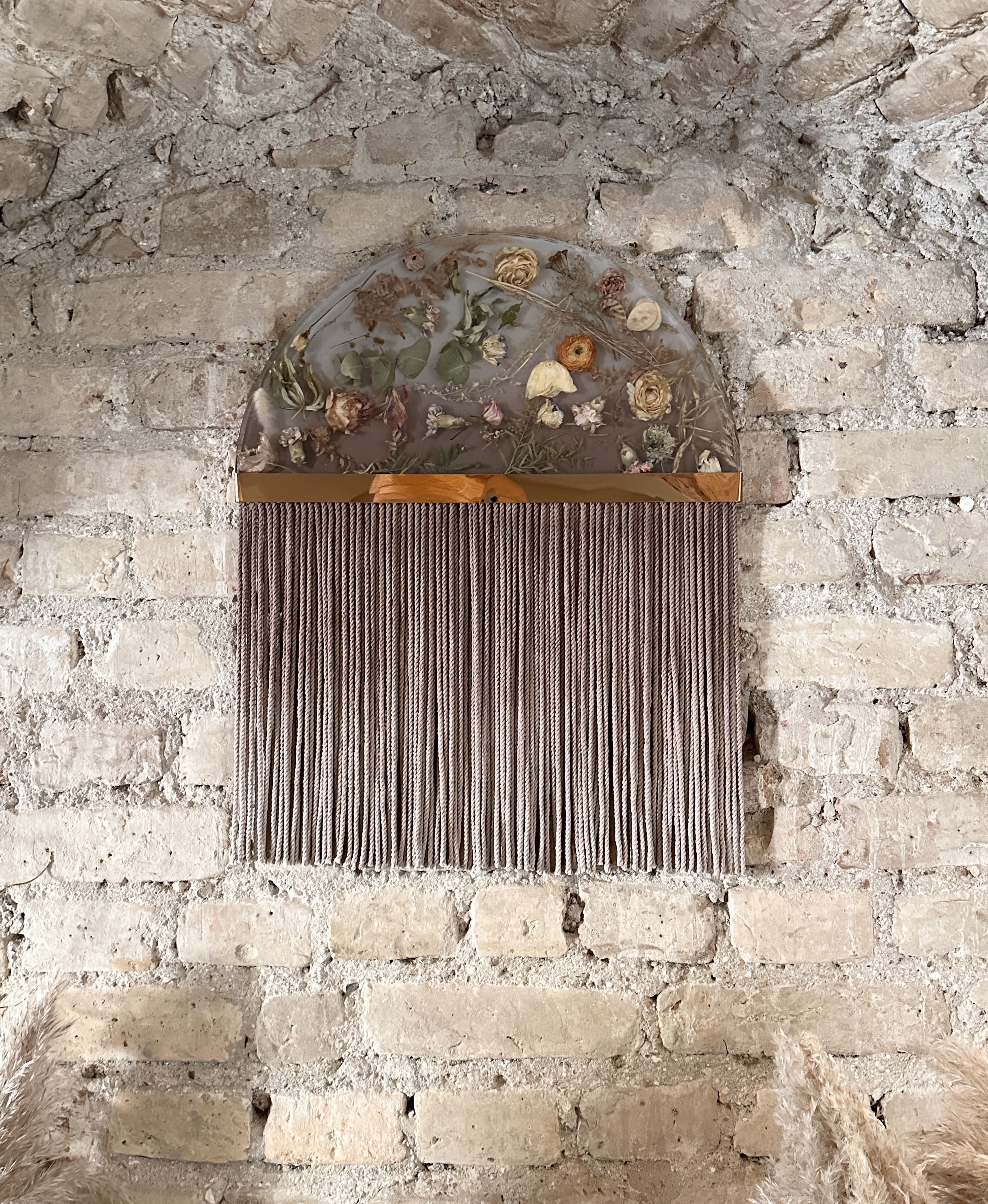 Half Moon Wall Hanging - “Coffee Break”