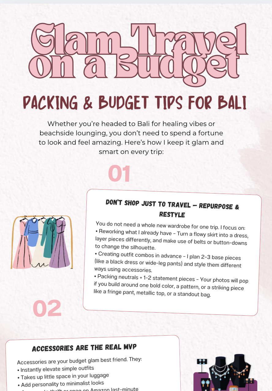 Packing and Budget Tips for Bali