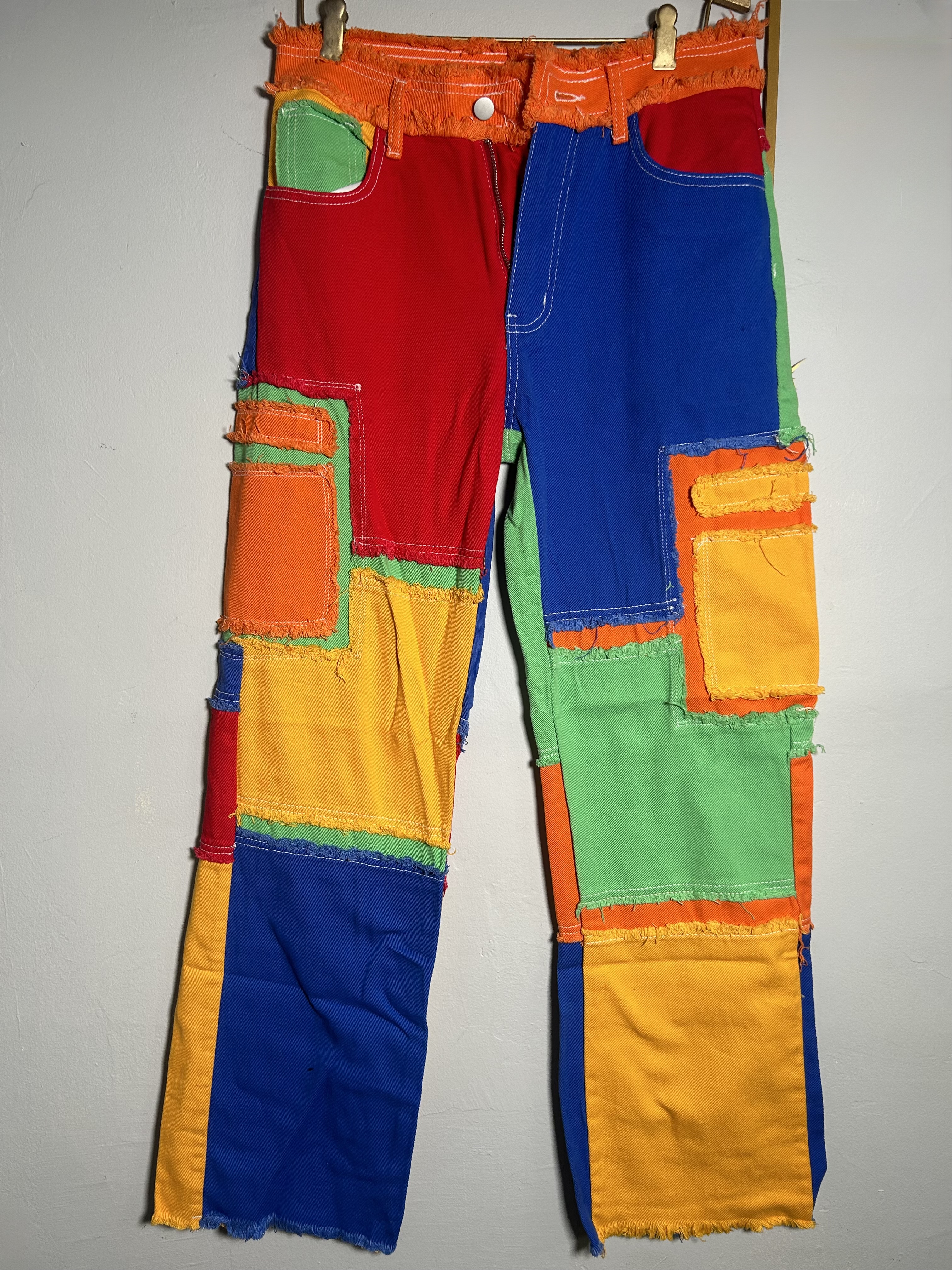 Colorful Patchwork Jeans