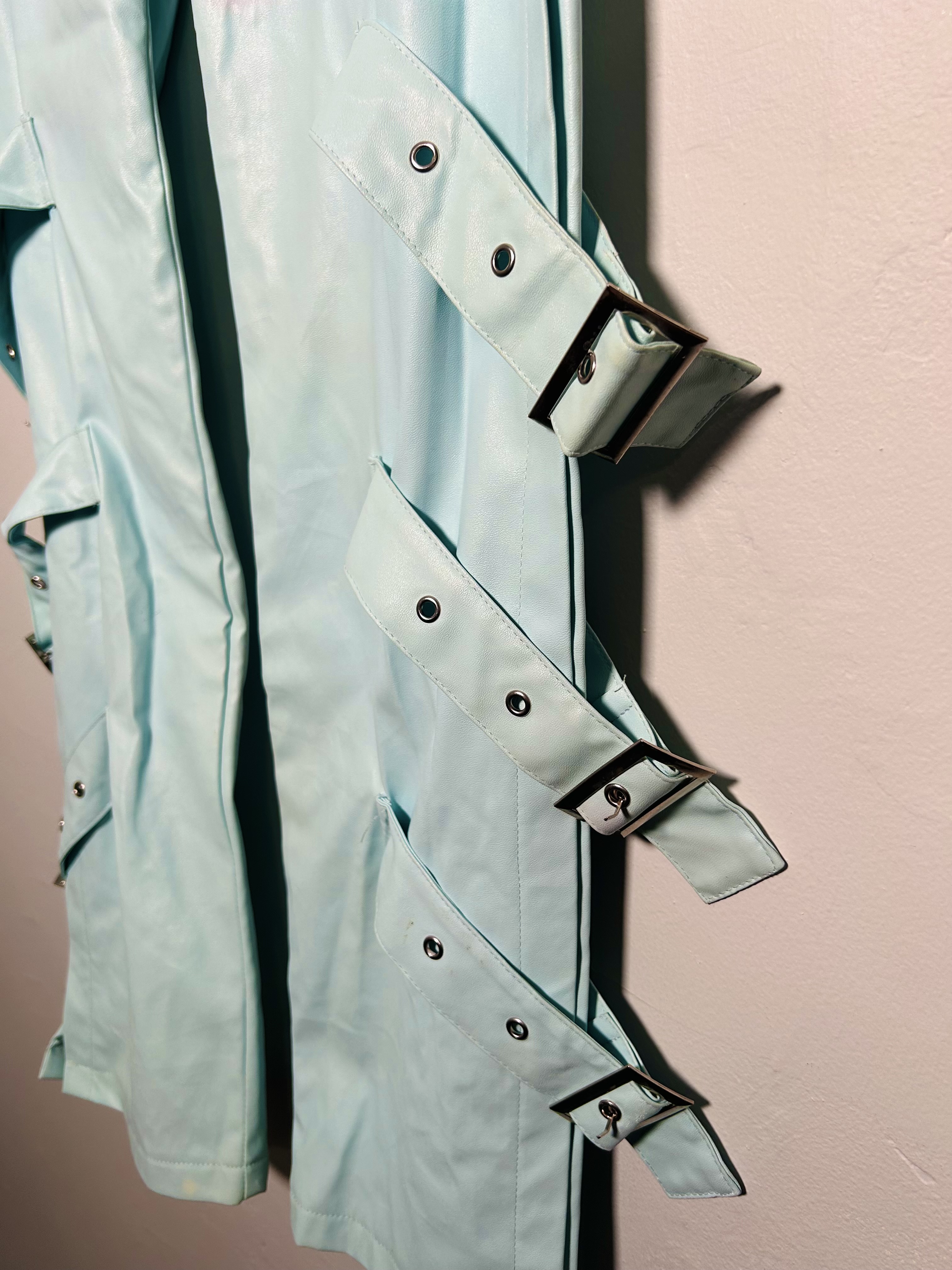 Sky Blue Pants with Side Straps