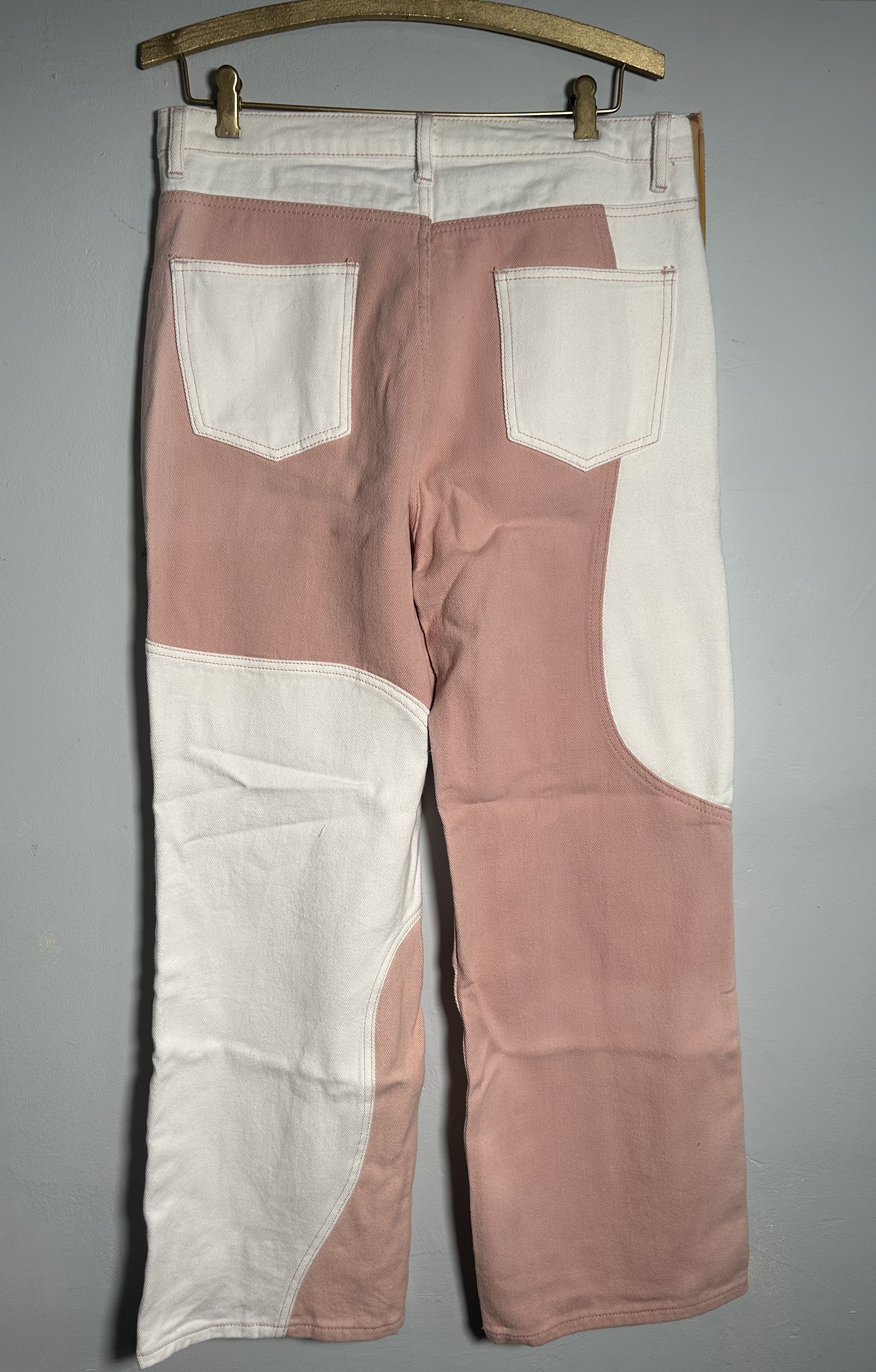 Two-Tone Patchwork Pants