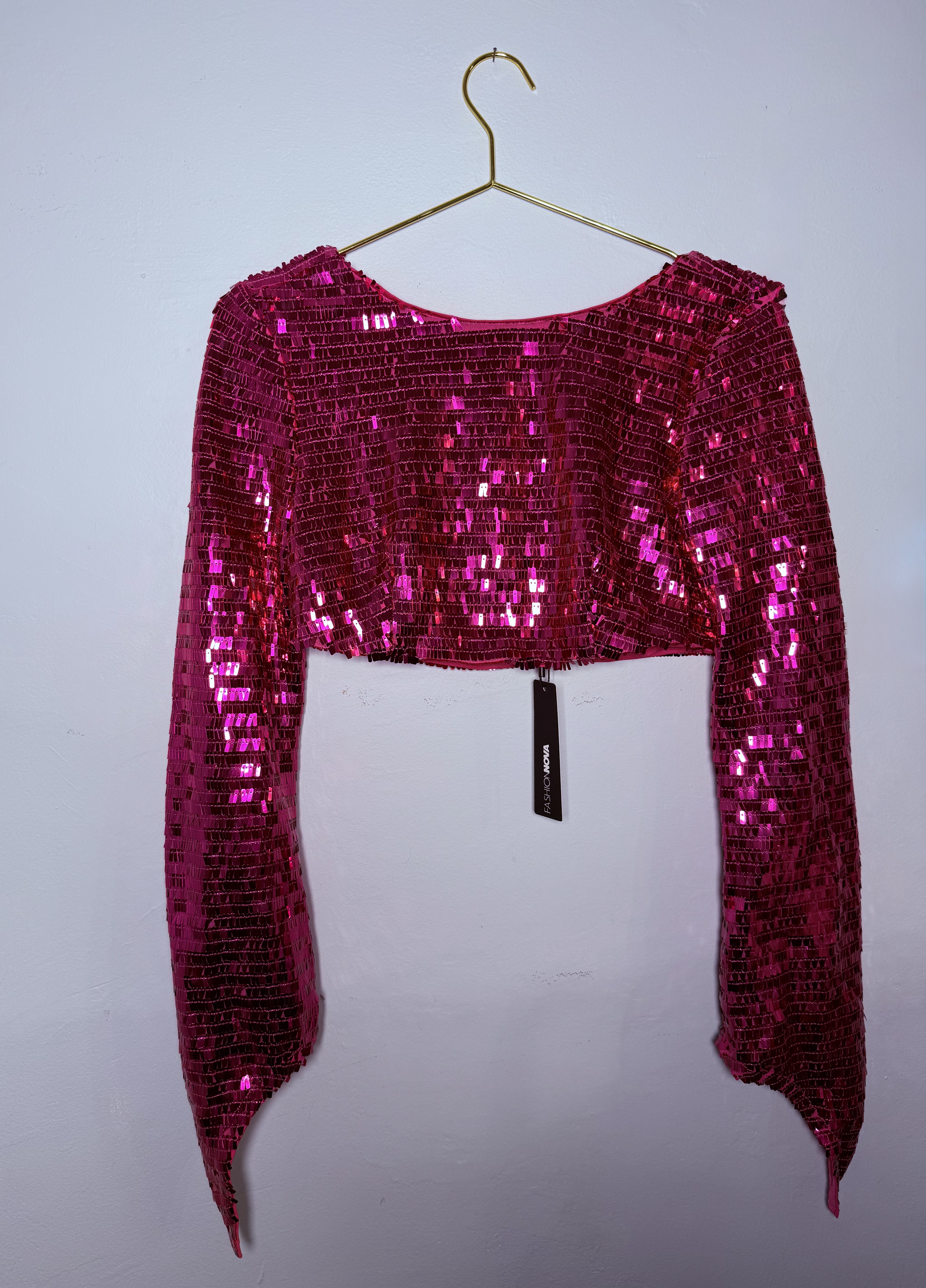 Pink Sequin Top