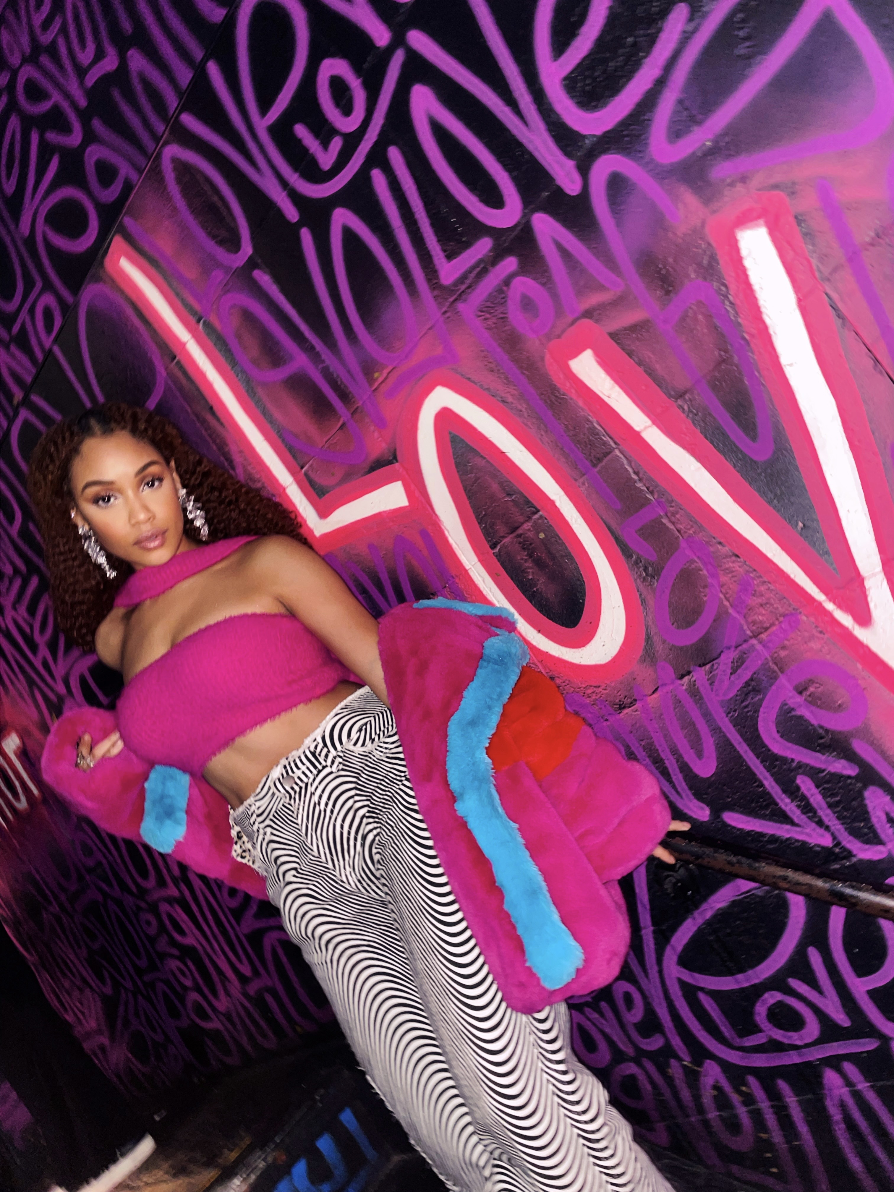 Black and White Patterned Jeans