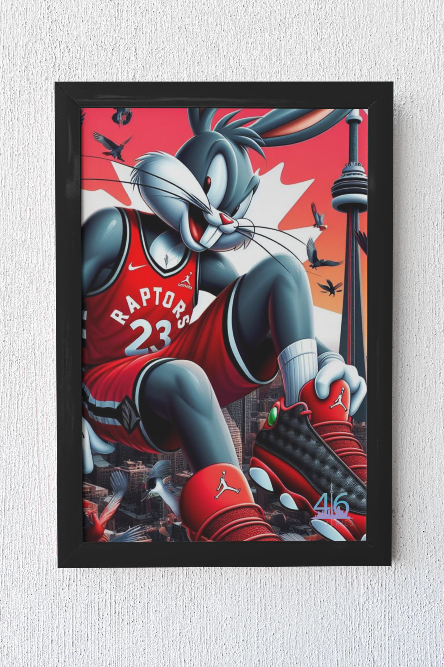 Bugs Bunny Toronto Raptors Art Poster