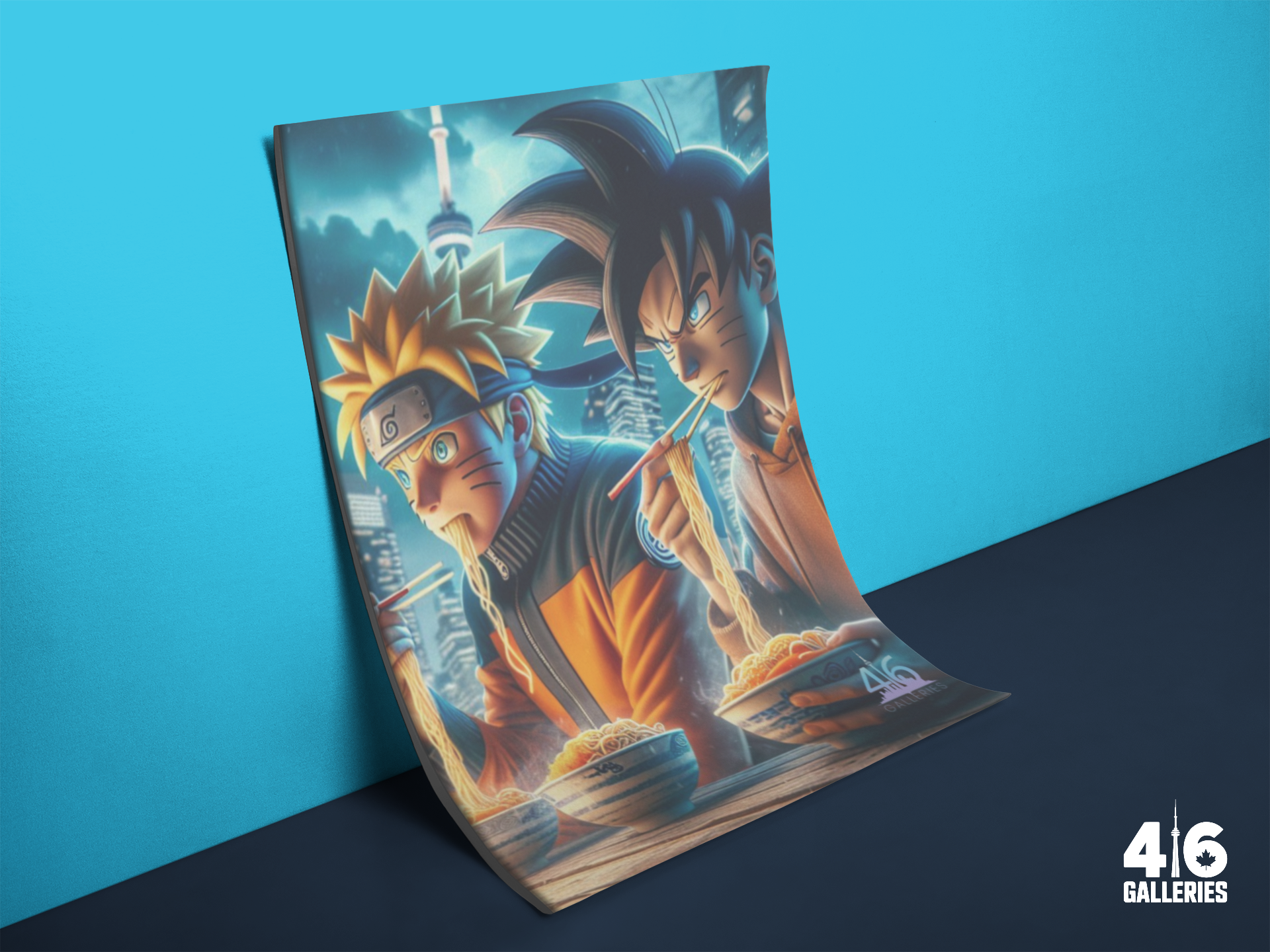 Naruto & Goku Ramen Poster