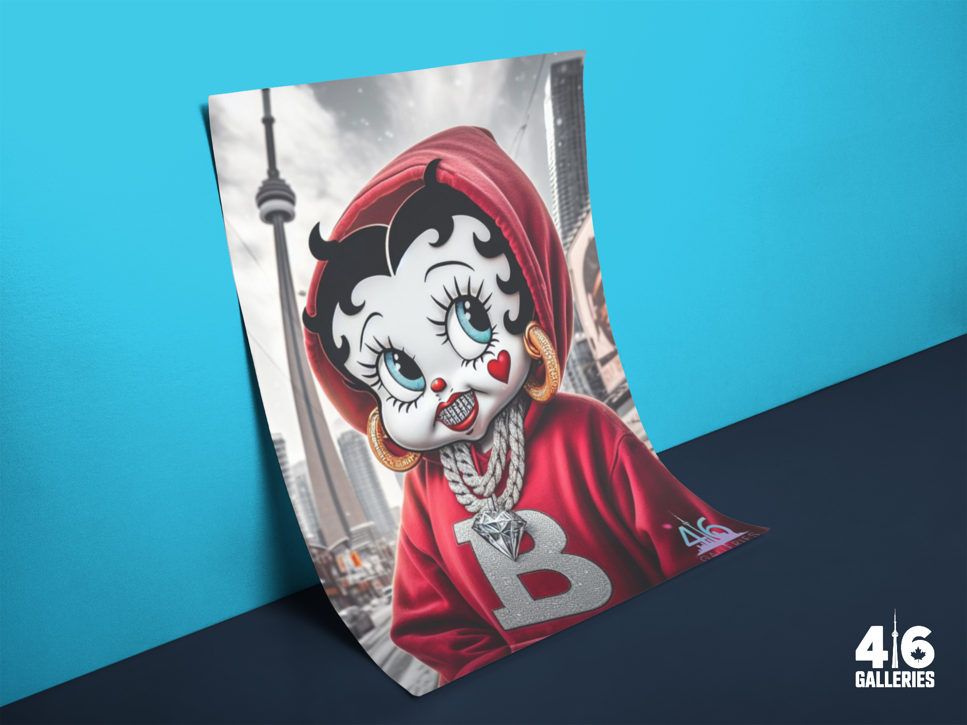 Betty Boop Urban Art Poster
