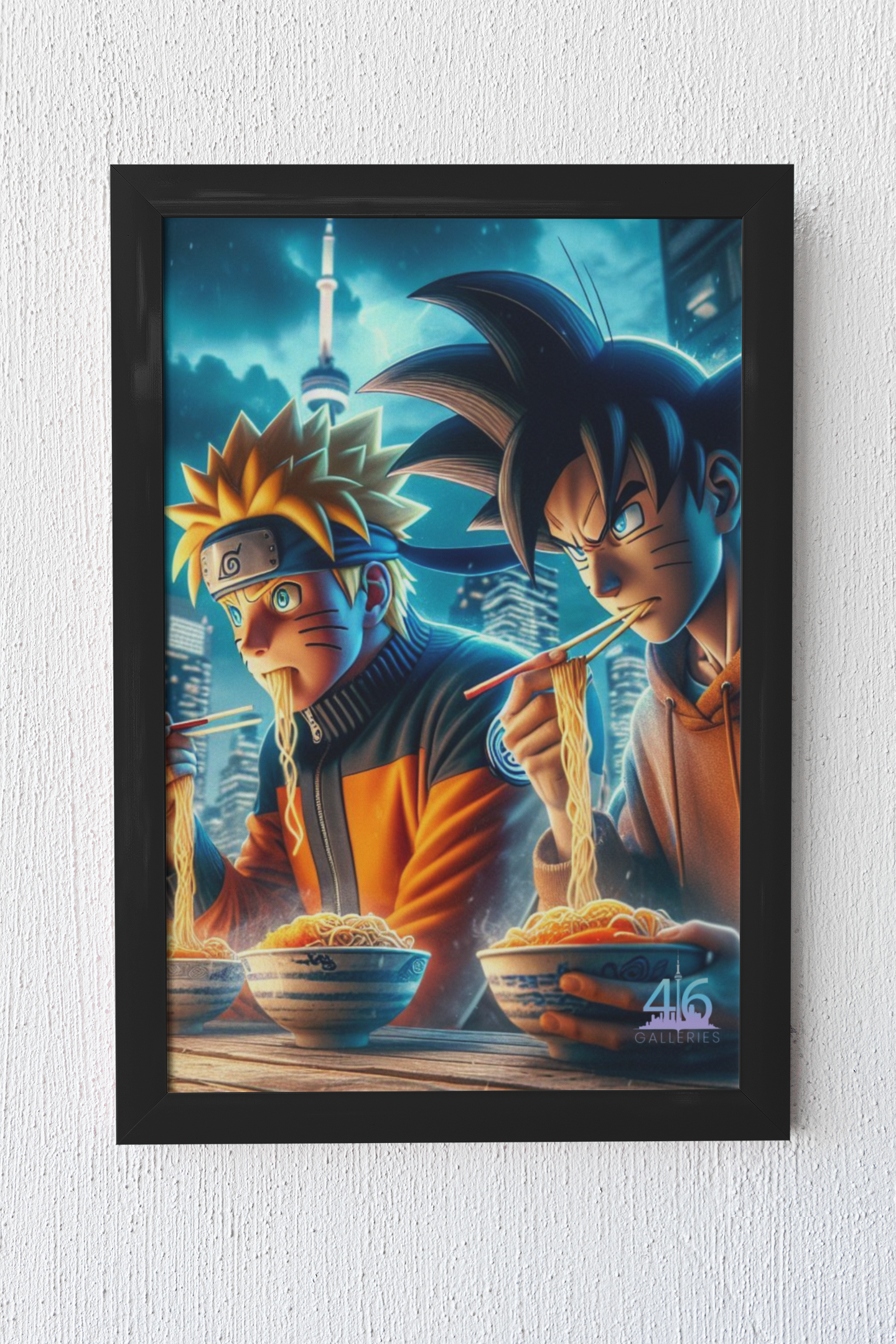 Naruto & Goku Ramen Poster
