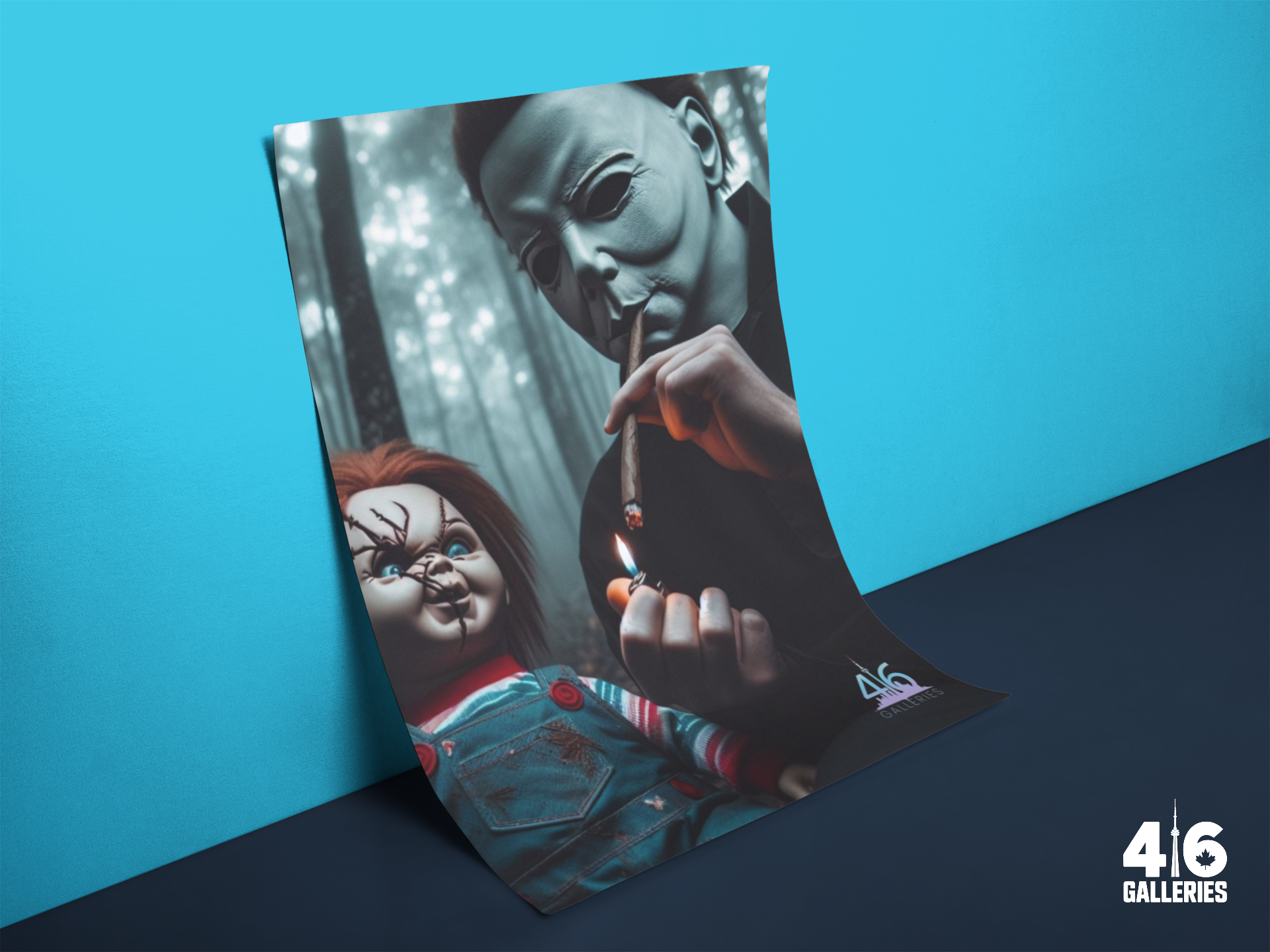 Horror Icons Art Poster