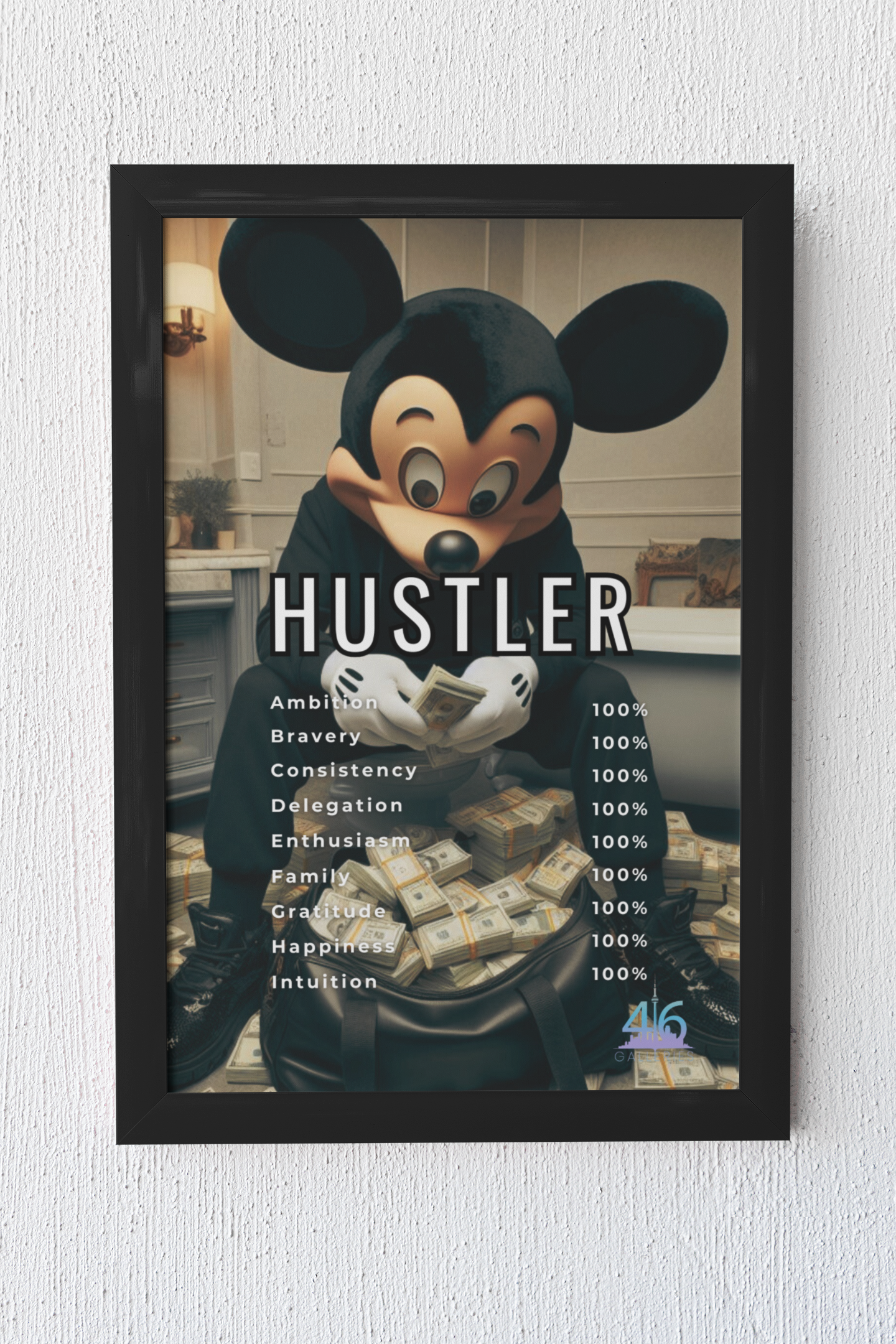 Mickey Hustler Motivational Poster