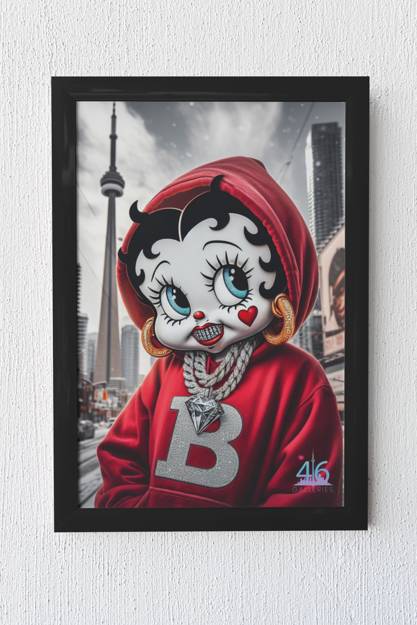 Betty Boop Urban Art Poster