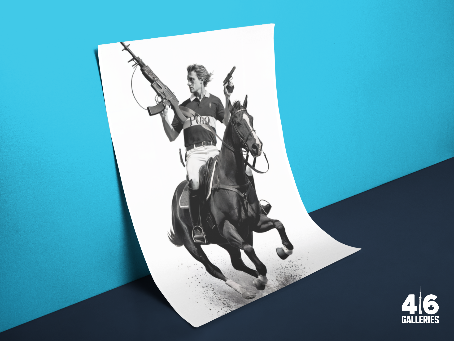 Framed Modern Polo Wall Art