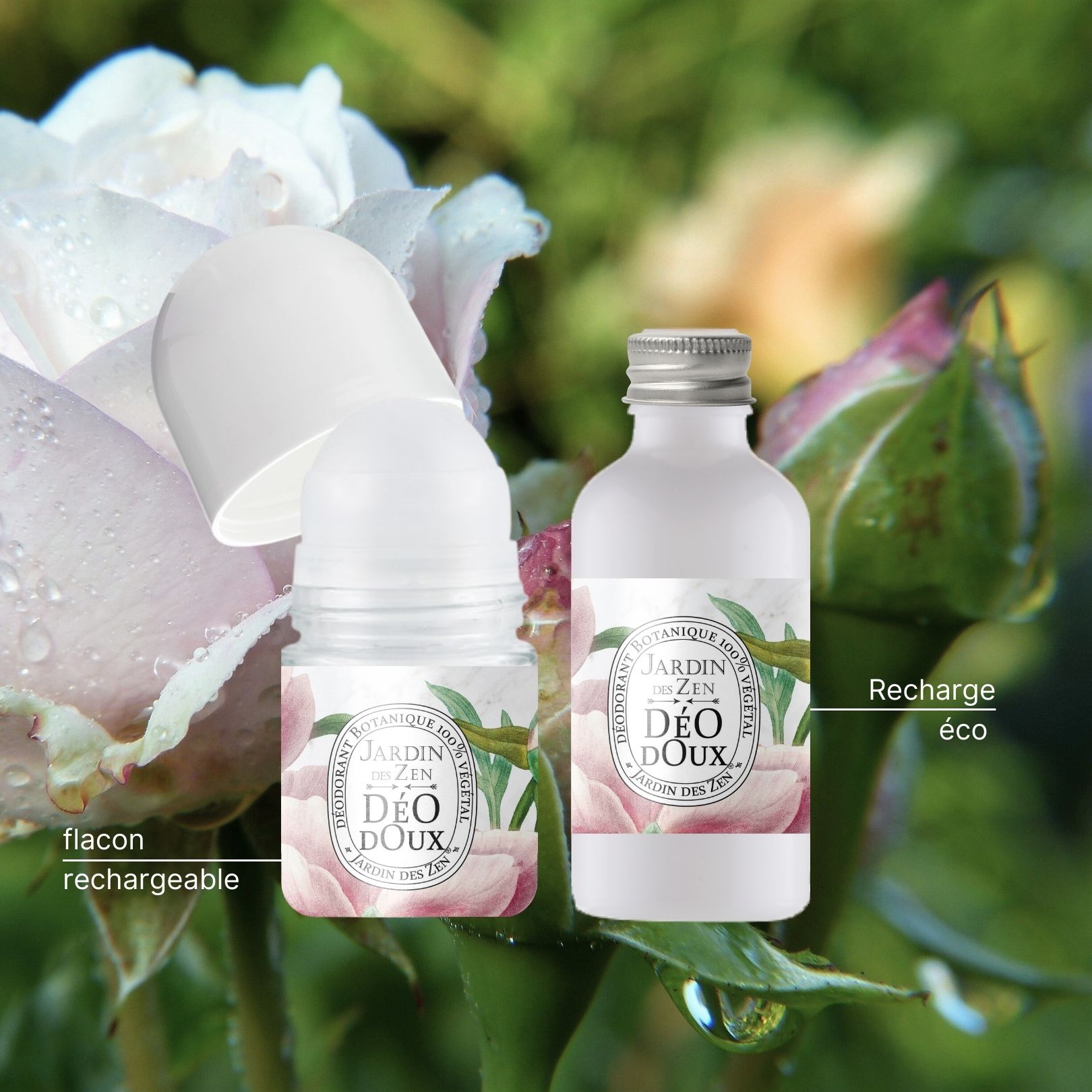 Déo Doux Rechargeable - Rose, Magnolia & Pivoine