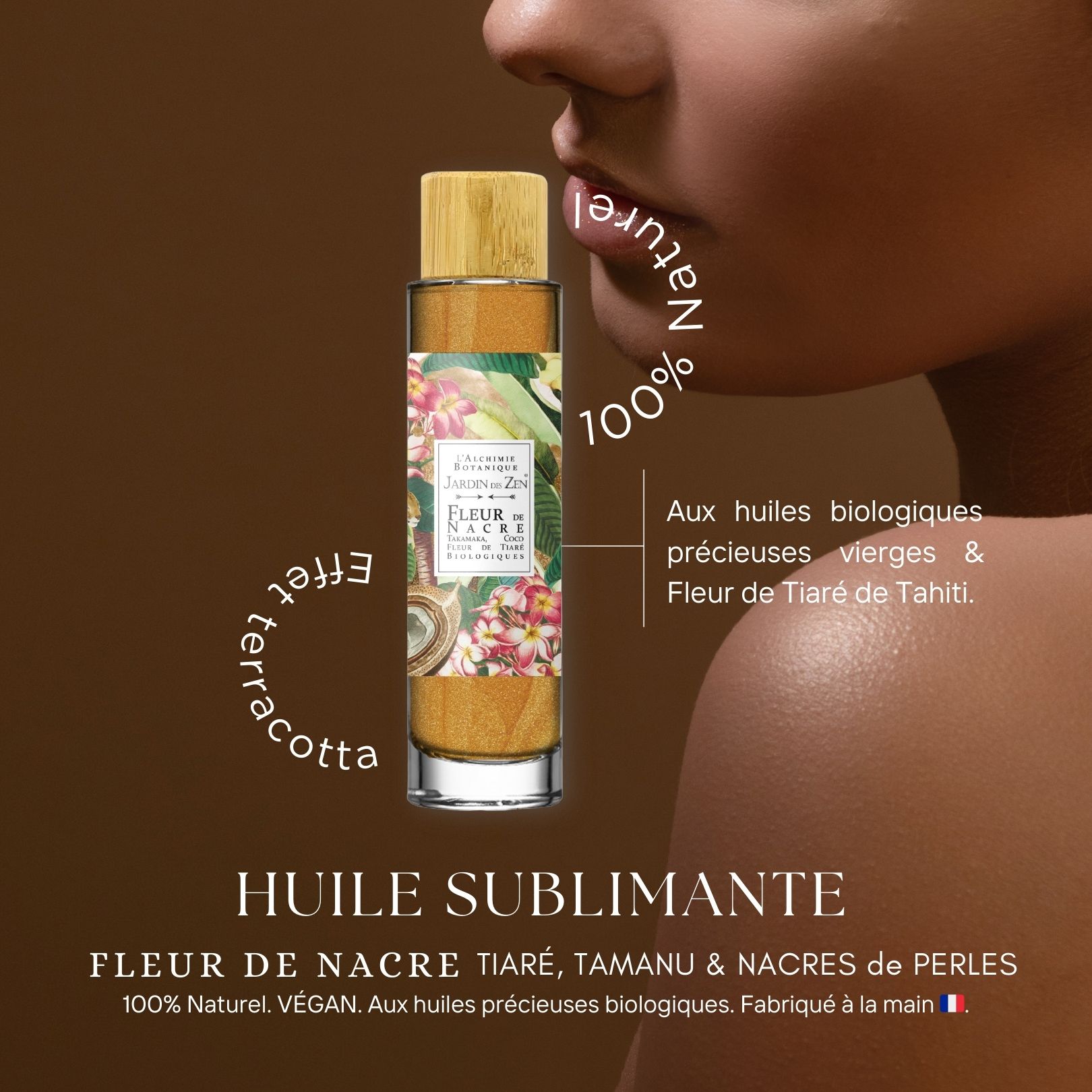Or Fleur de Nacre -Nacres & Fleur de Tiaré