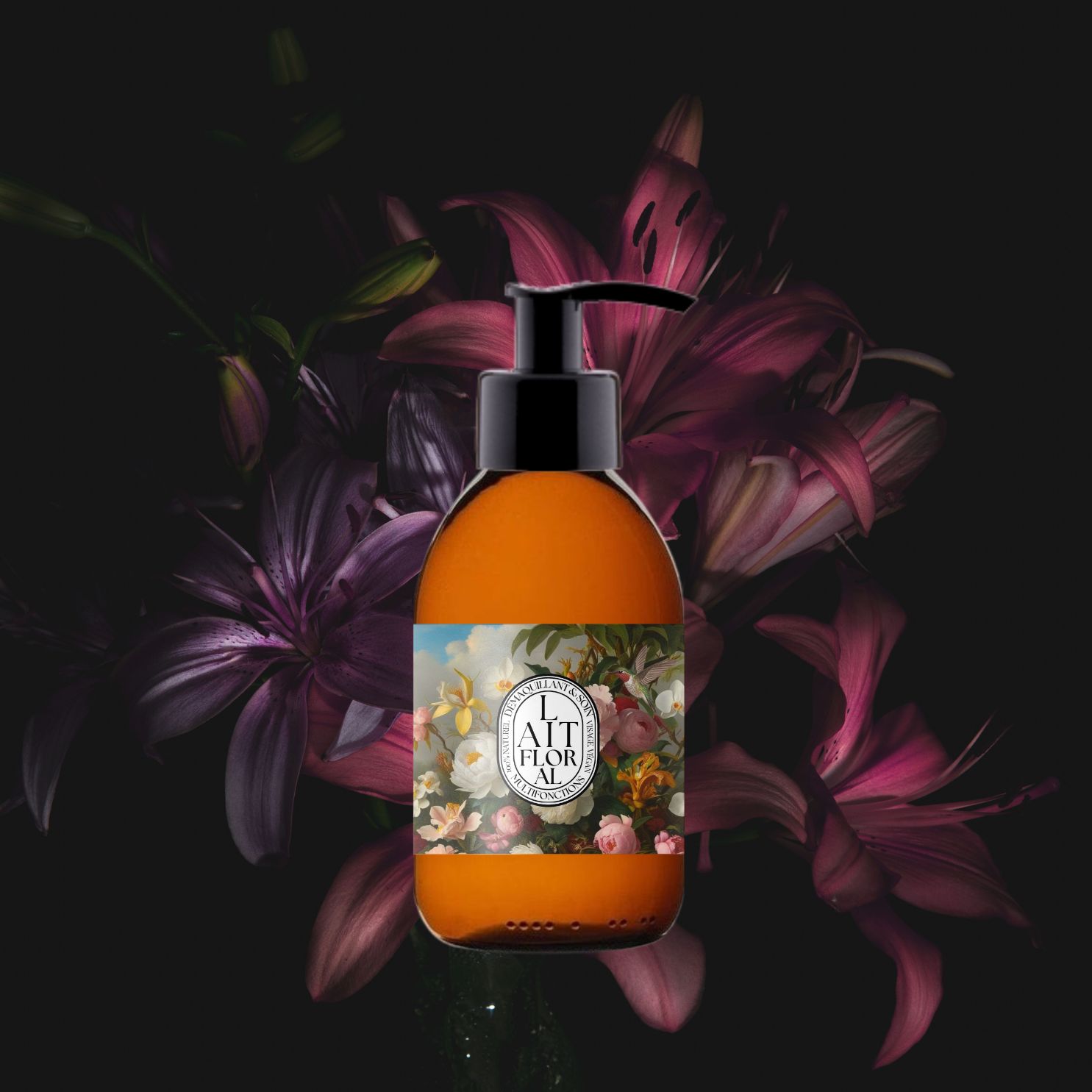 Lait Floral - aux fleurs précieuses de Rose, Lys, Magnolia & Iris.