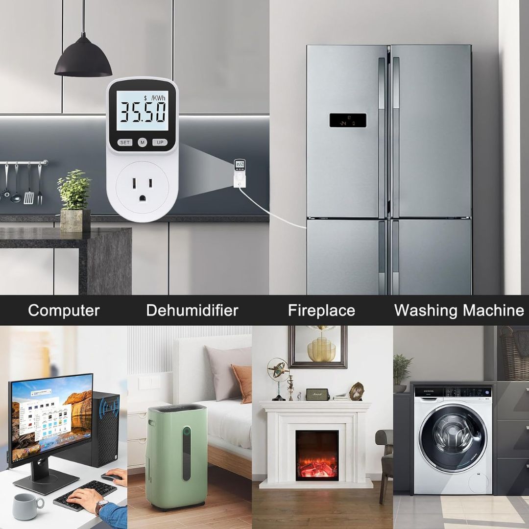 Medidor De Energia o Consumo Electrico Tipo Vatimetro 110 V 1800w